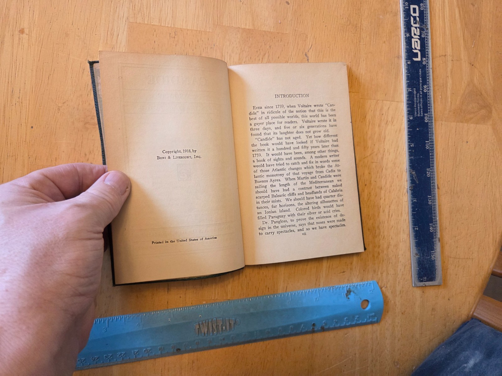 Candide by Voltaire – 1918 Boni and Liveright Leather