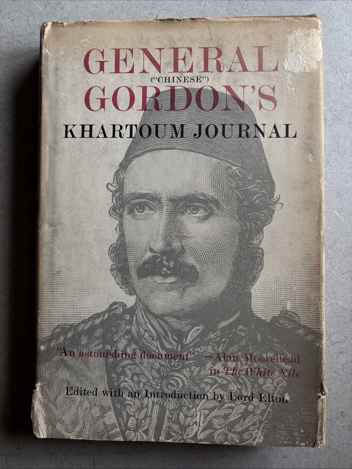 General Gordon’s Khartoum Journal 1961 HC DJ Vanguard Press Elton Editor