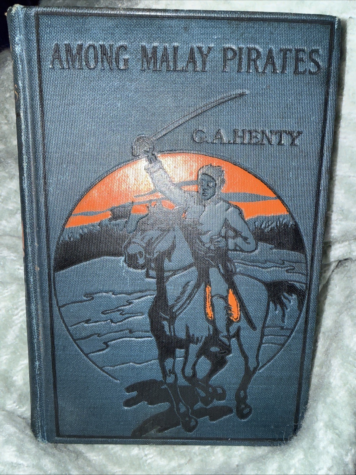 Antique 1900s Among Malay Pirates by G.A. Henty – Hurst & Co. Hardcover