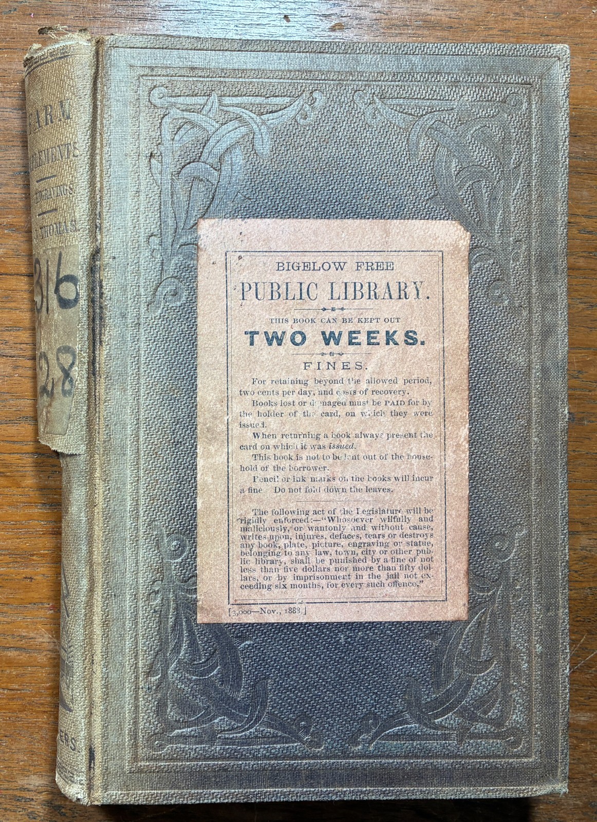 1855 FARM IMPLEMENTS Construction & Use MECHANICS Physics ENGINEERING Machines
