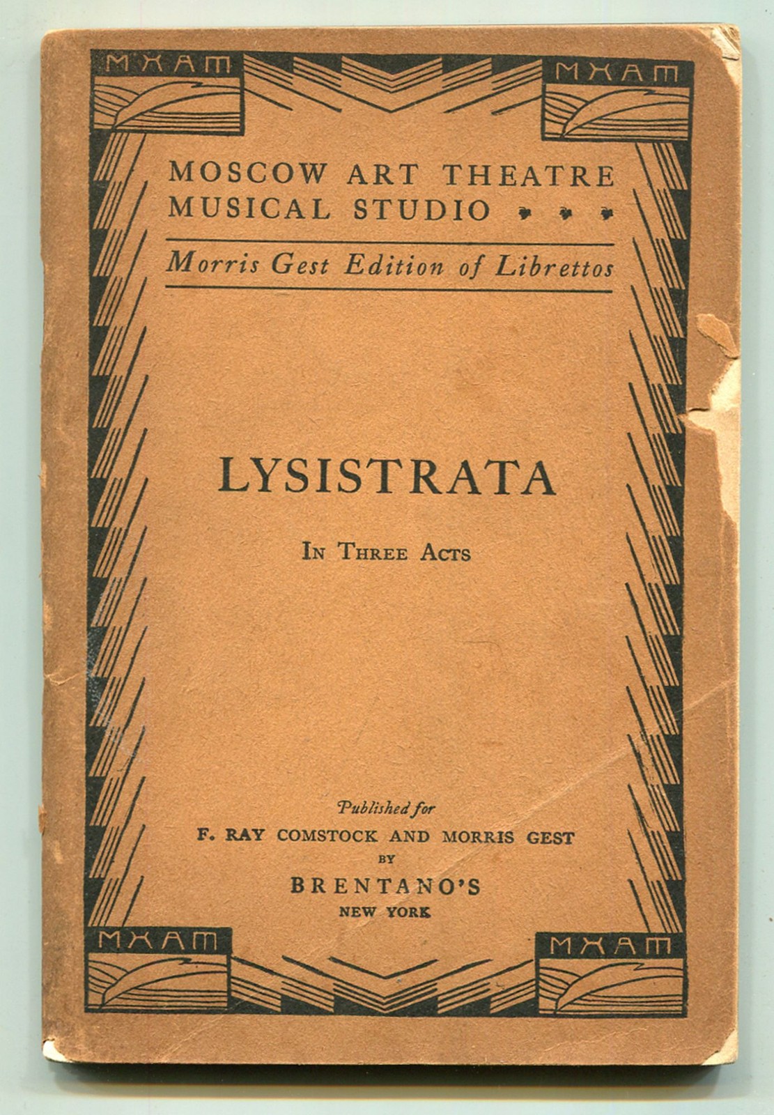 Gilbert SELDES, George S. / Lysistrata In Three Acts 1925