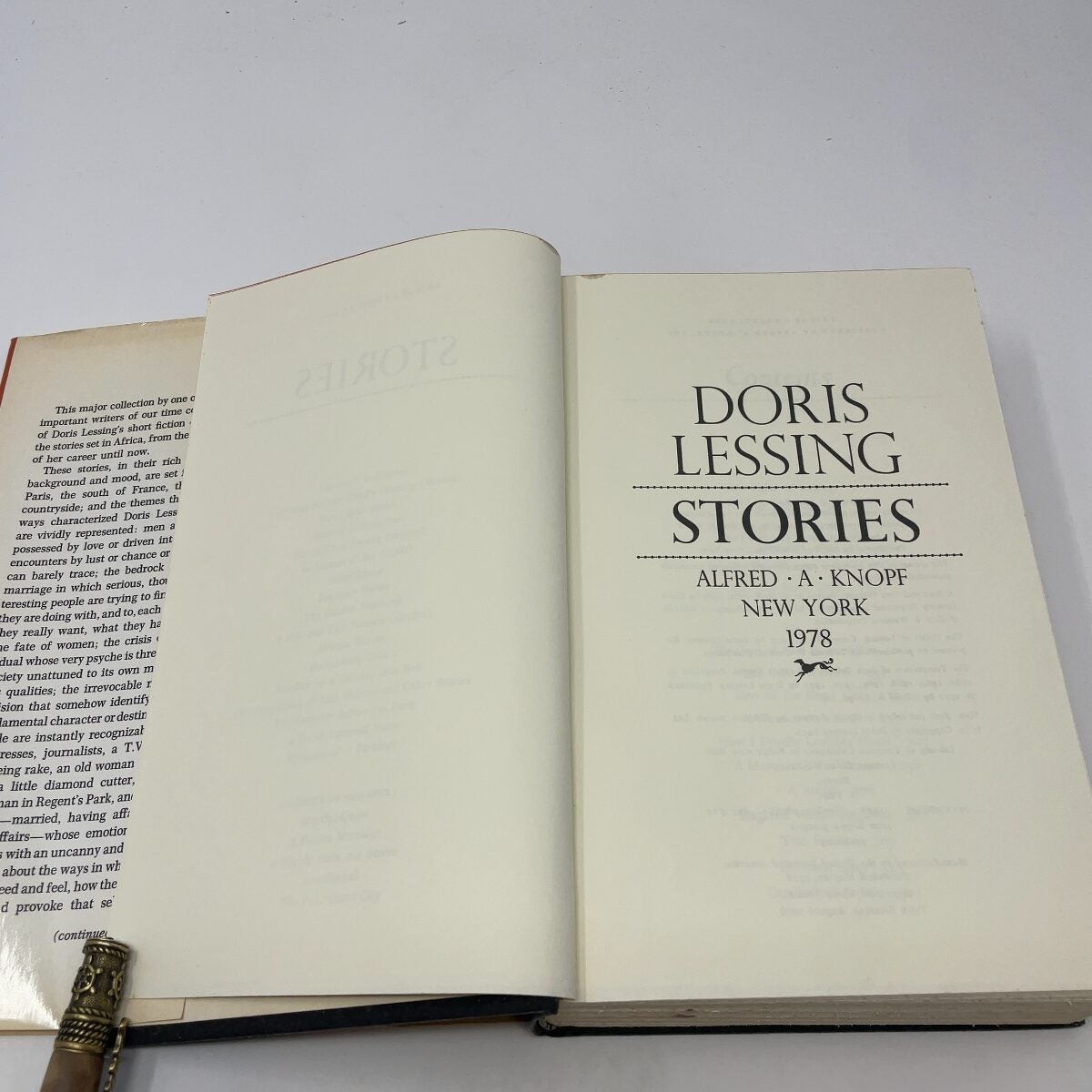 Stories by Doris Lessing HC First Edition Very Good 1978