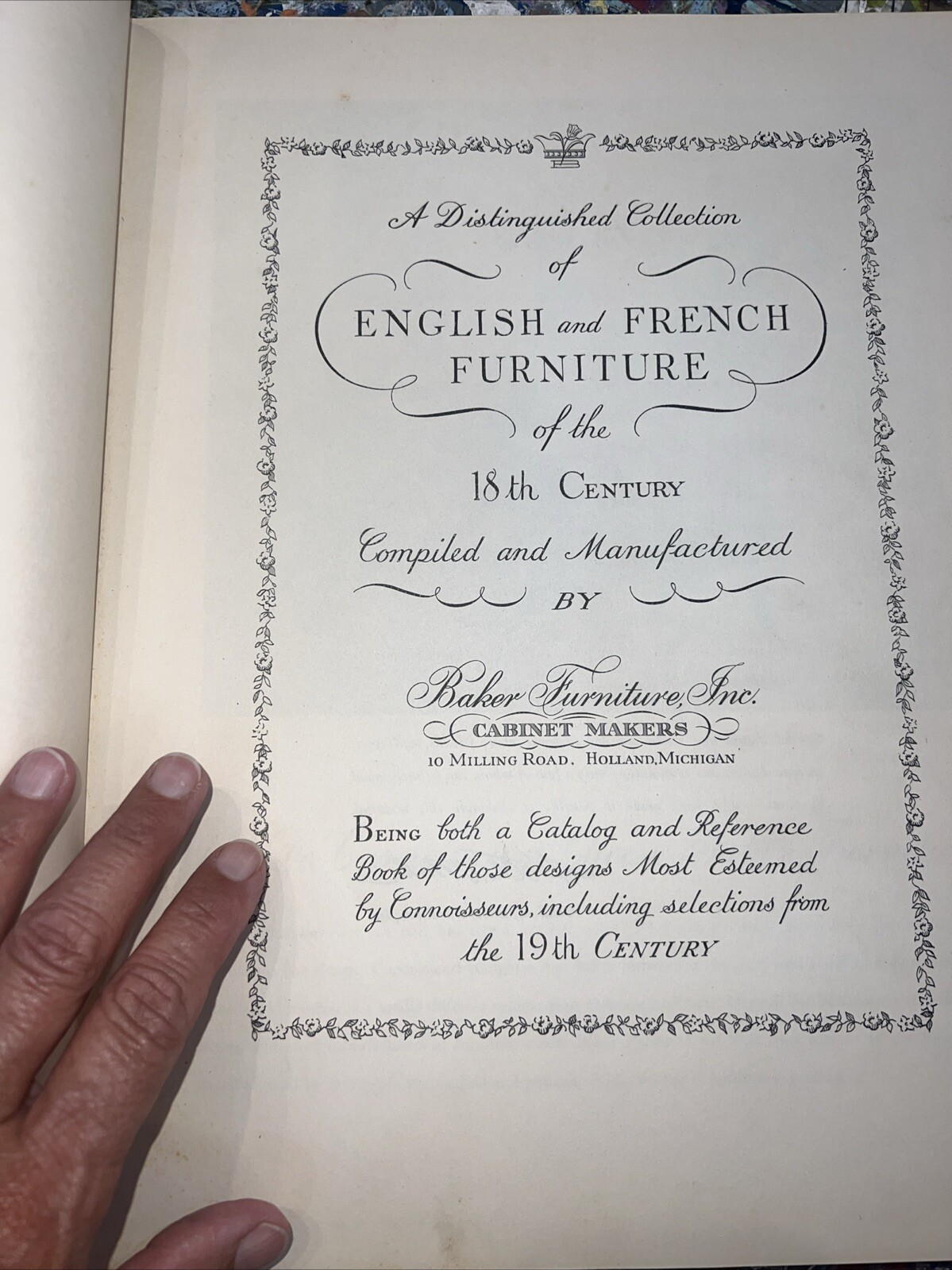 English and French Furniture of the Eighteenth 18th Century