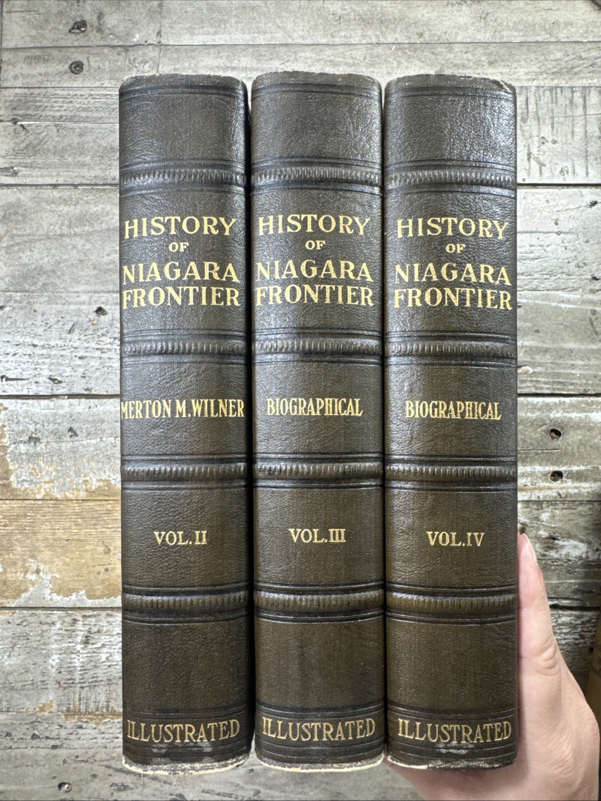 1931 Antique History Book “History of Niagara Frontier” Volumes 2,3,4 only