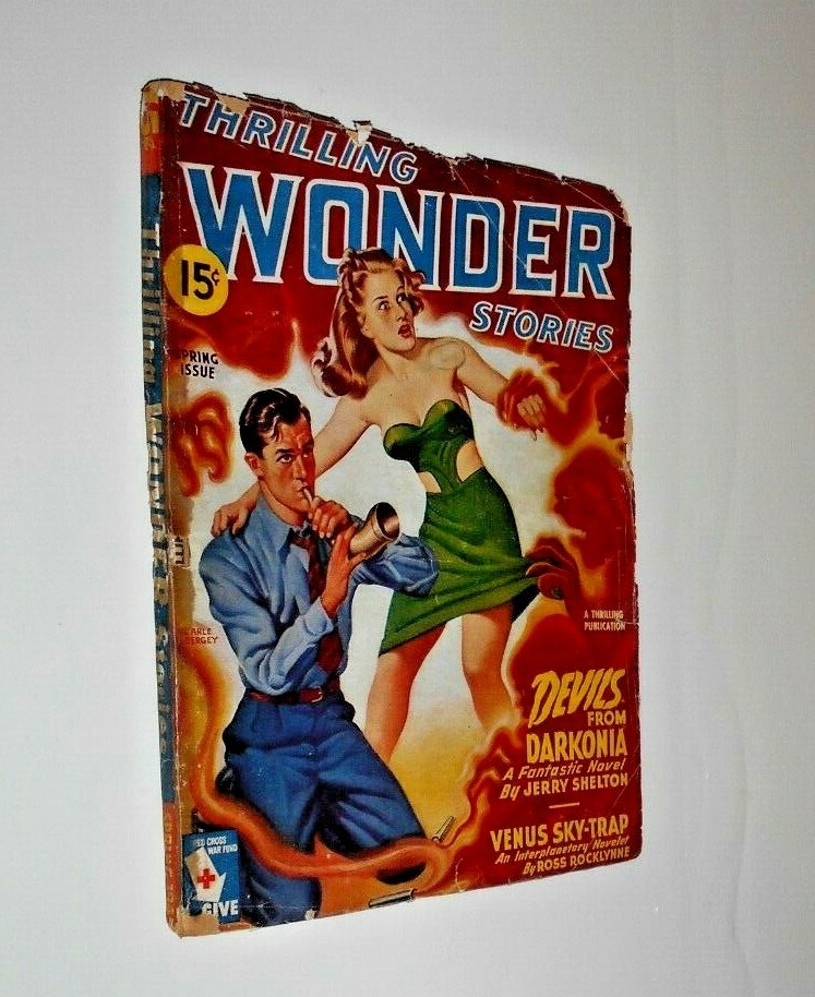 Thrilling Wonder Stories ~ Sci-Fi Pulps ~ Devils Darkonia ~ 1945 Spring Issue