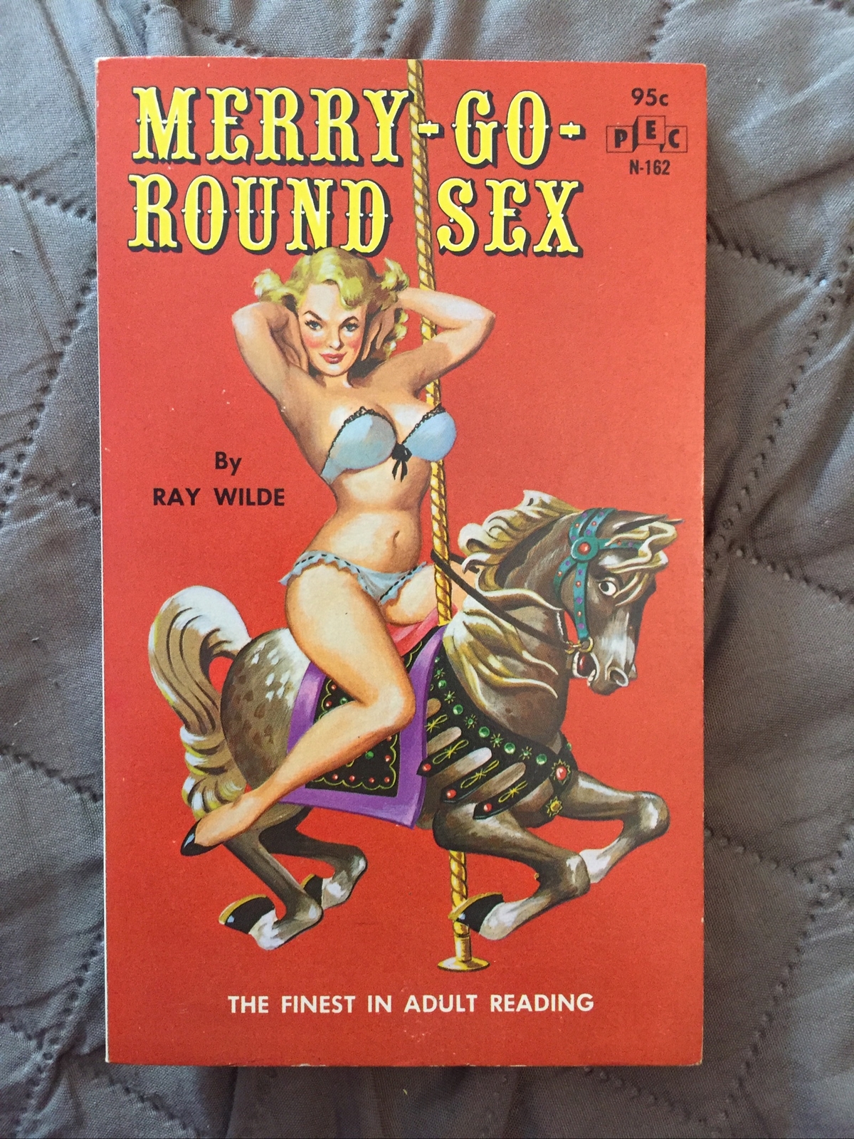 Sleaze Vintage Pb gga, Merry-Go-Round Sex by Wilde, PEC N162, 1967, NF