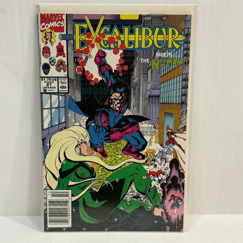 Marvel Comics Excalibur Vol 1 #27 Newsstand Edition 1990 Single Issue