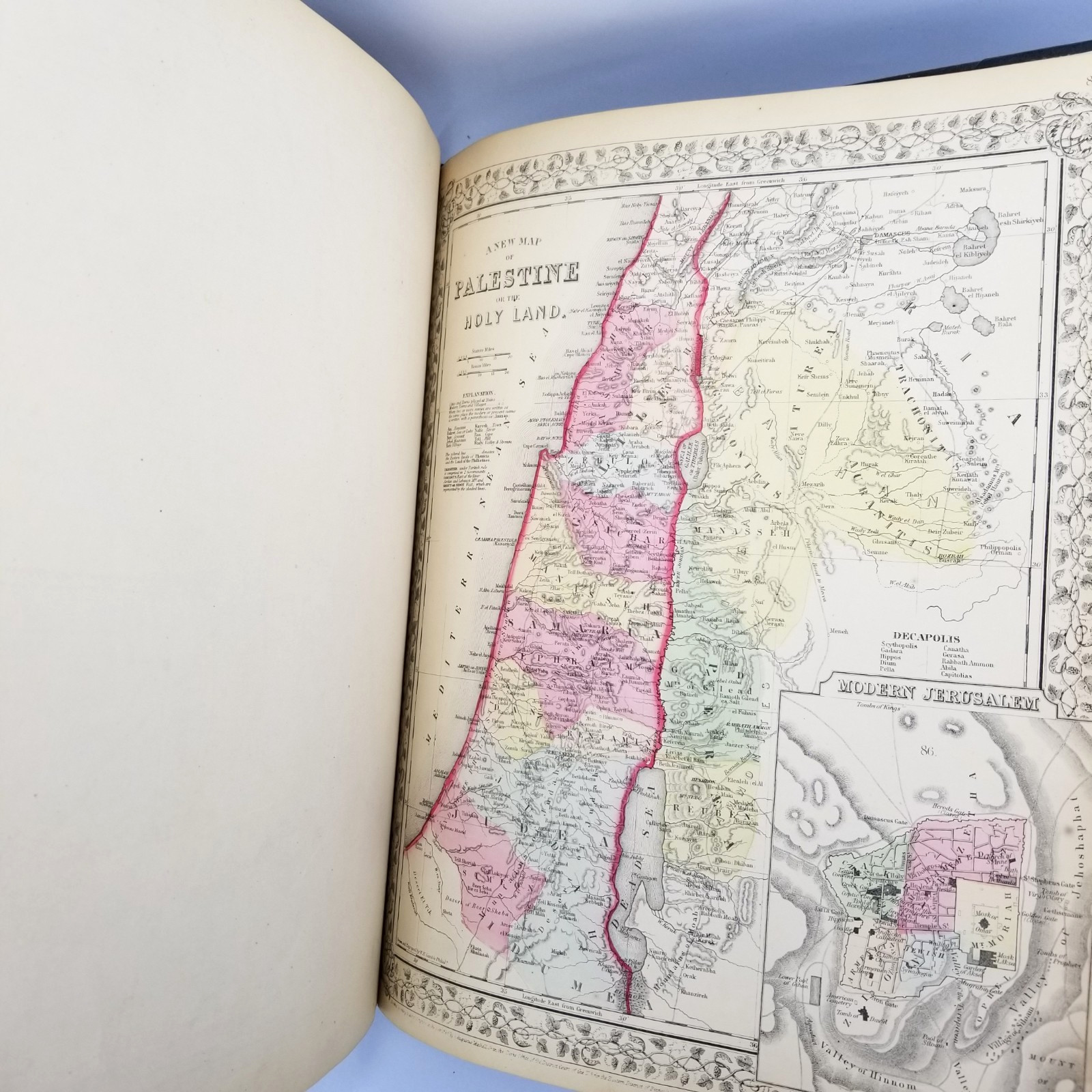 Mitchell’s New General Atlas 1866 Complete Civil War Era Hand Colored Maps