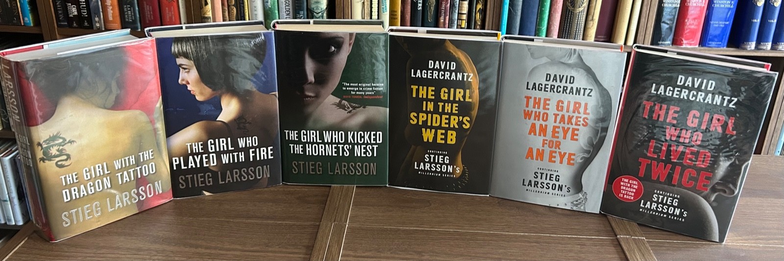 The Millenium Trilogy + 3, Stieg Larsson, Maclehose Press, First / First x 6