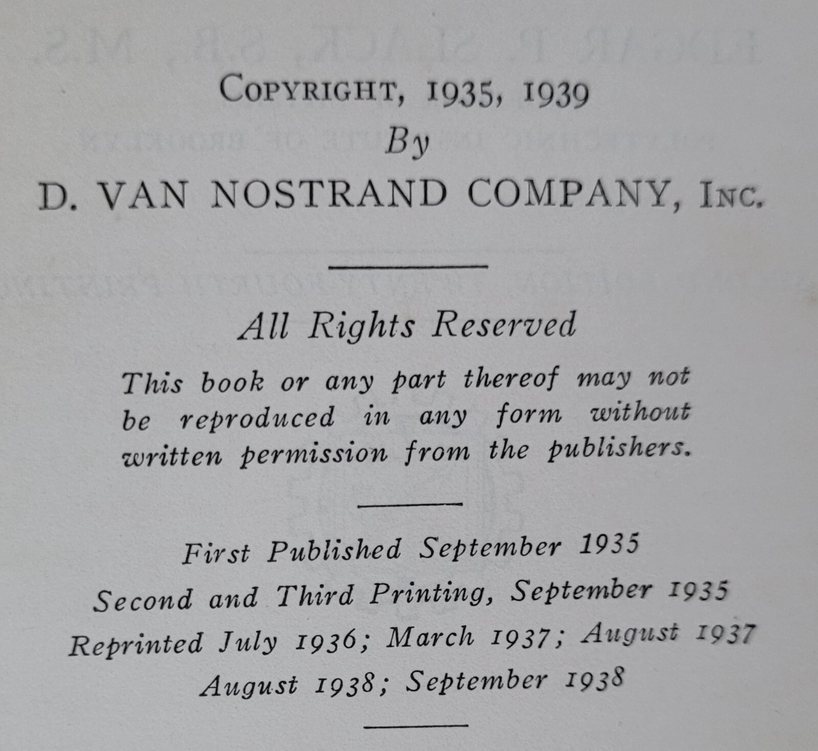 Physics Erich Hausmann Hardback 1939 D Van Nostrand Company Inc