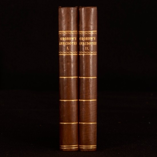 1862 2vol Reminiscences of Captain Gronow Recollections and Anecdotes R H Gronow
