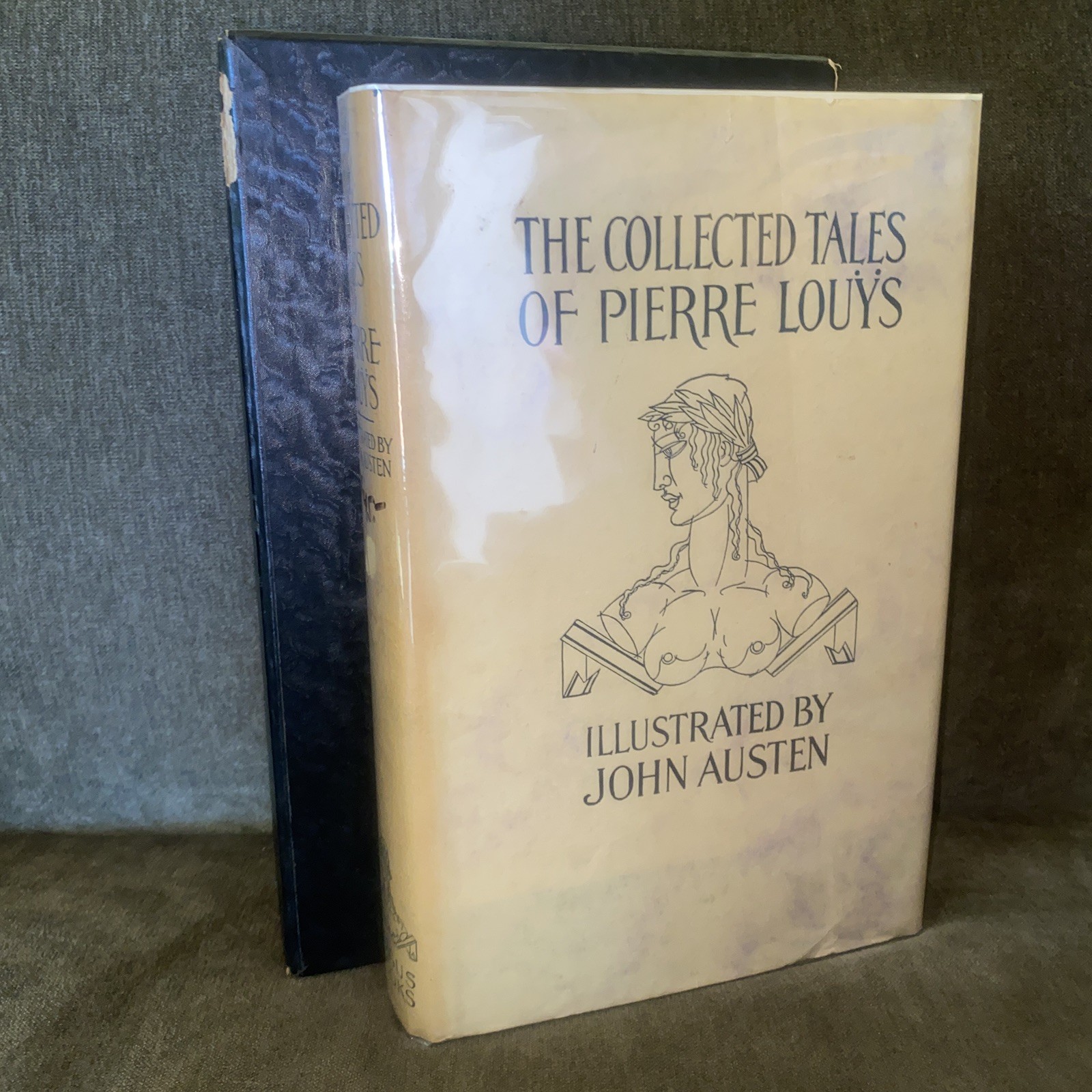 TALES OF PIERRE LOUYS 1st Ed Thus 1930 ILLUS John Austen DJ/SLIPCASE Rare BOOK