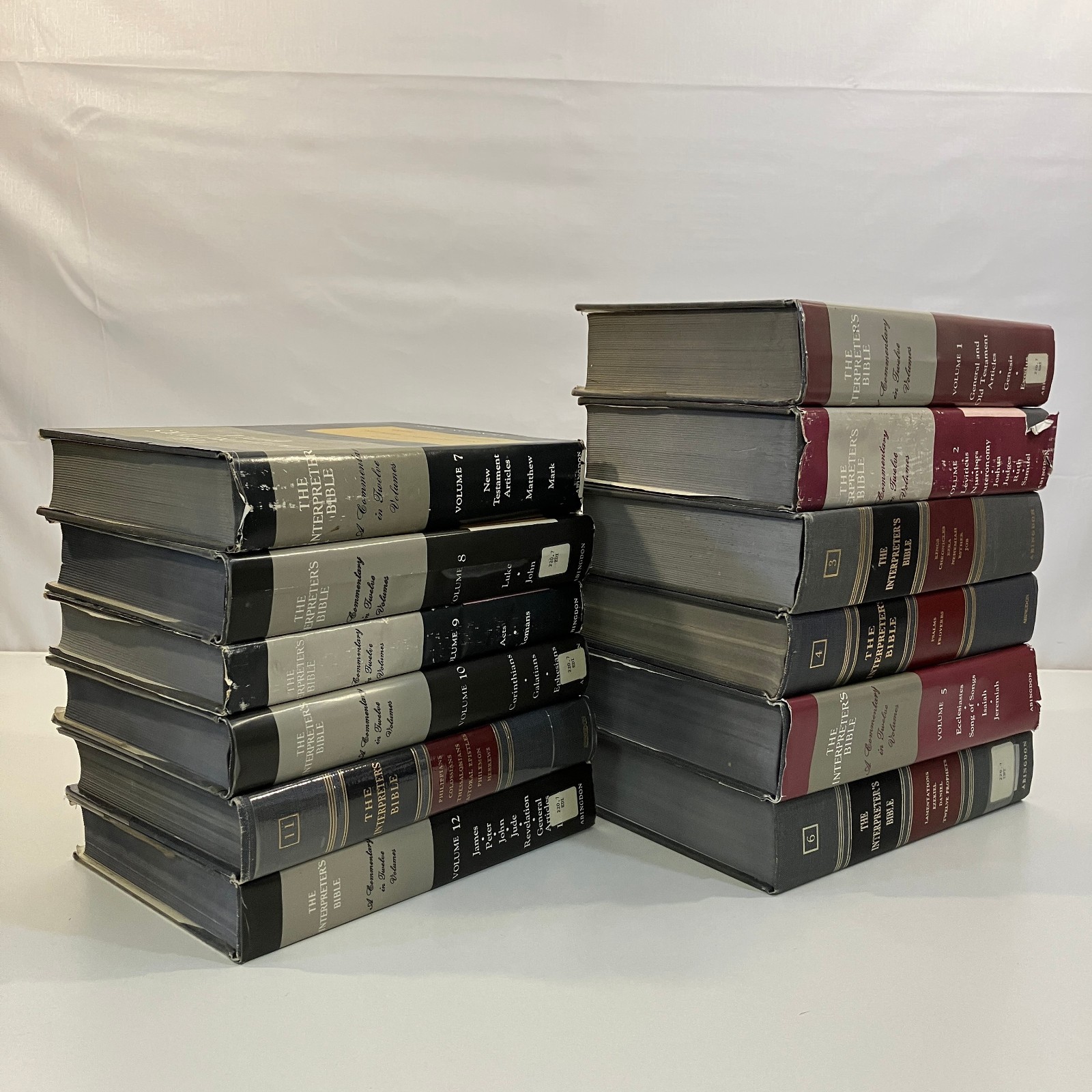 Interpreters Bible 1950s Abingdon Complete 12 Vol VTG Misc Printing HC Book Set