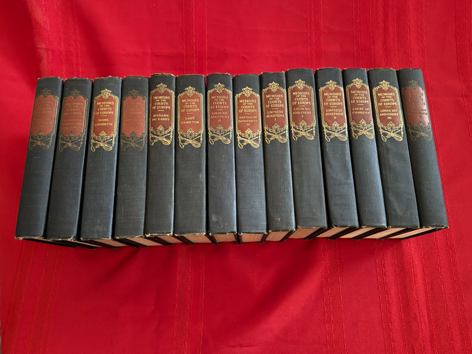 The Memoirs of the Courts of Europe. 14 volumes P.F. Colliers & Son Publishers