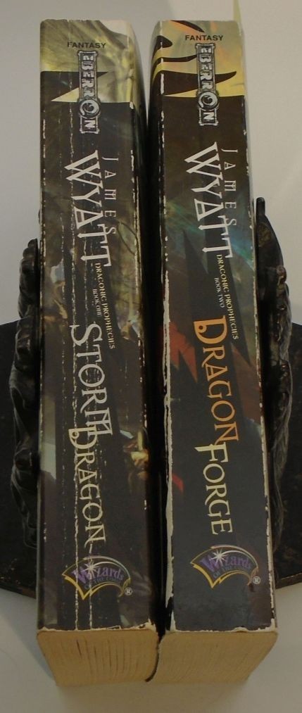 Lot 2 Storm Dragon + Dragon Force; James Wyatt Draconic Prophecies Paperbacks