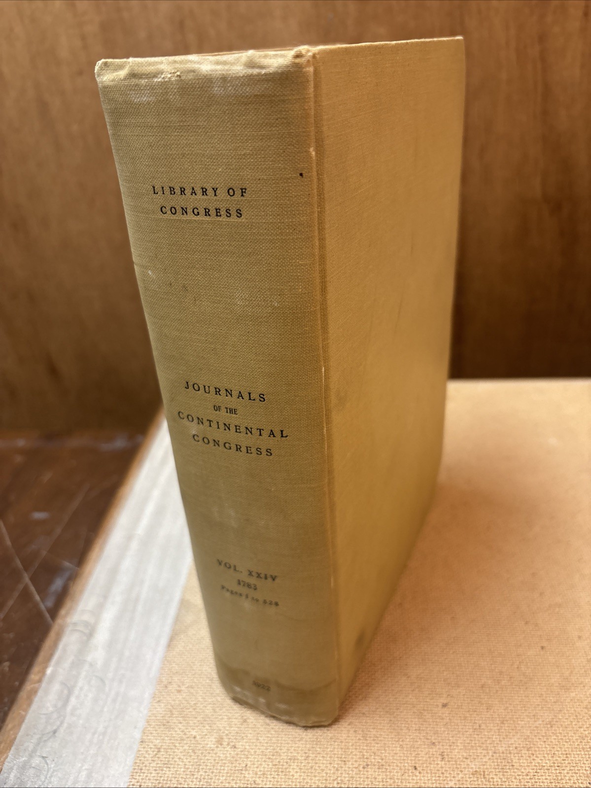 1922 Journals of the Continental Congress Volume XXIV (1783)