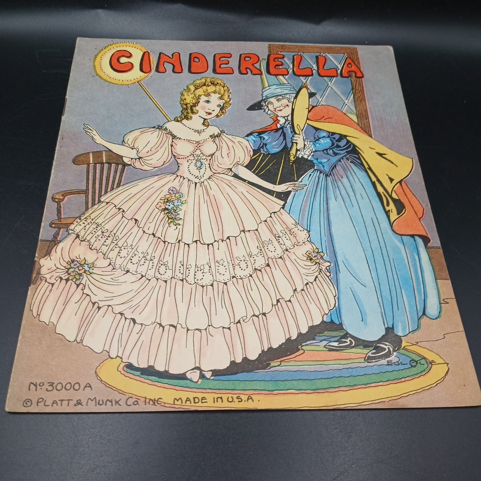 Cinderella 1934 Platt & Munk Co Inc Vintage Childrens Book USA No. 3000A
