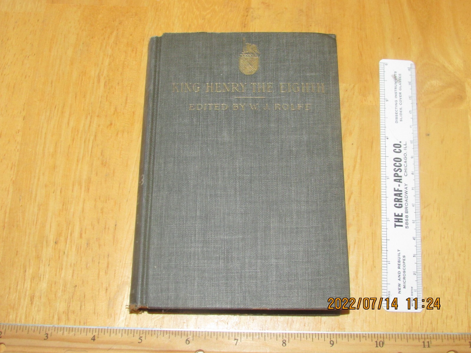 Shakespeare’s King Henry the Eighth edited by W. J. Rolfe 1904 HC ex-library
