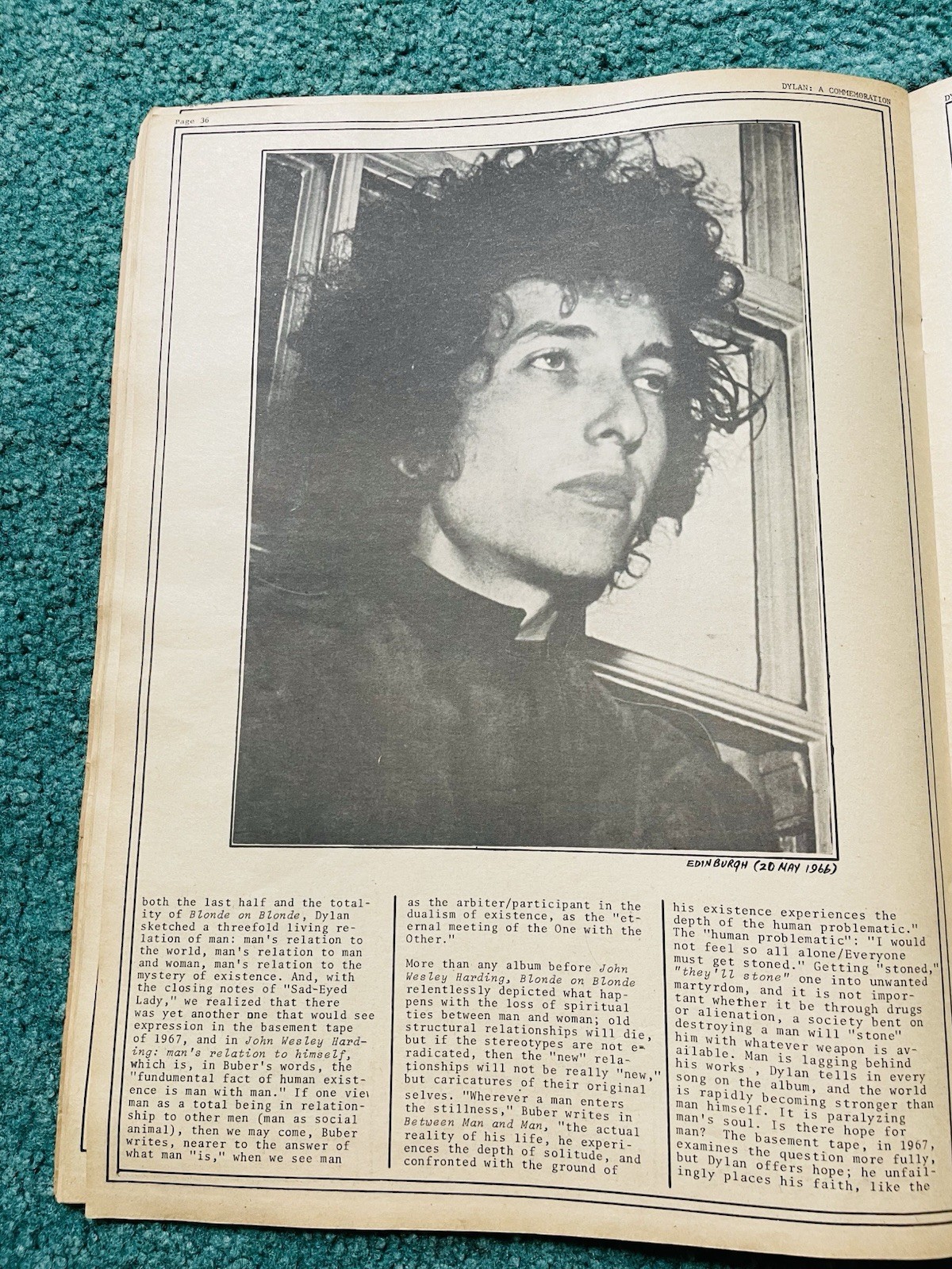 Bob Dylan: A Commemoration; Stephen Pickering, 2nd edition July 1971; complete