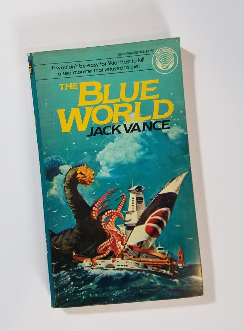 The Blue World by Jack Vance 1977 Del Rey 2nd Printing Paperback