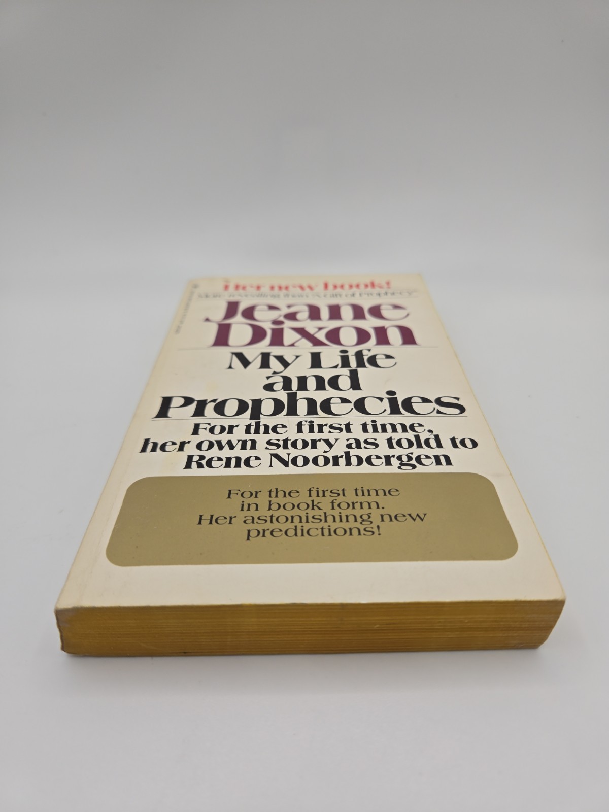 Jeane Dixon, Rene Noorbergen – My Life and Prophecies – 1970 – paperback