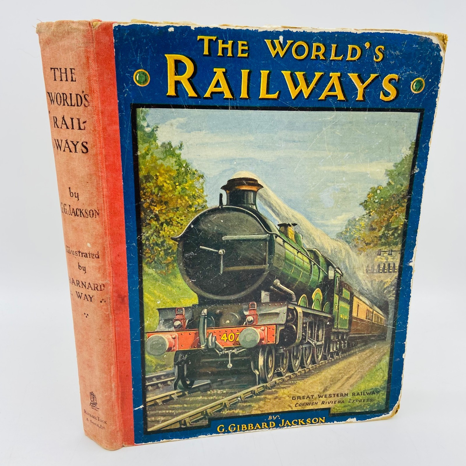 Vintage 1927 The World’s Railways by G. Gibbard Jackson Hardback Train Collector