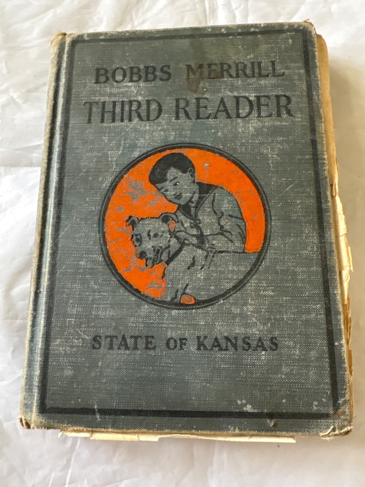 Bobbs Merrill Third Reader State Of Kansas Hardcover 1924 Illustrated By Vera St