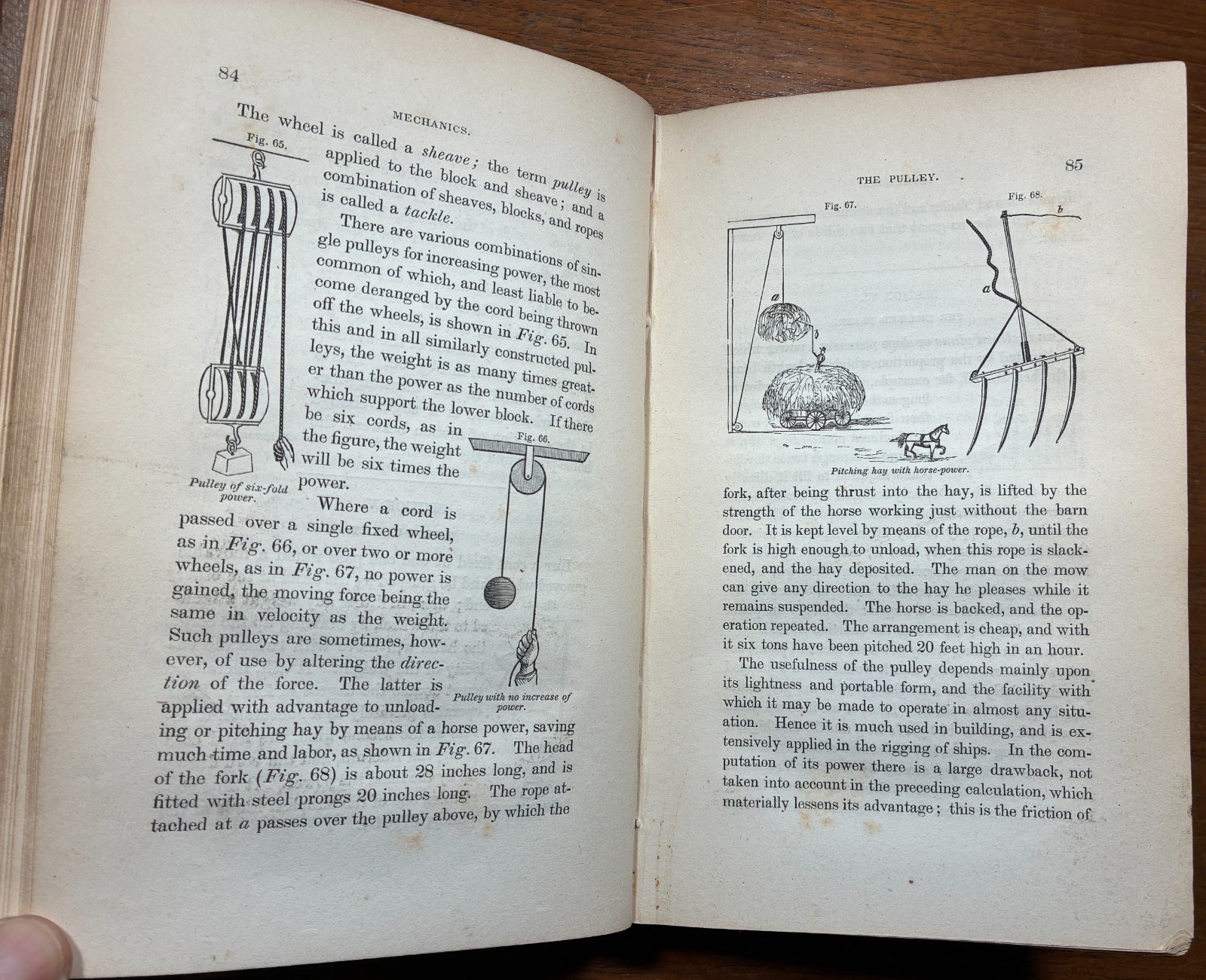 1855 FARM IMPLEMENTS Construction & Use MECHANICS Physics ENGINEERING Machines