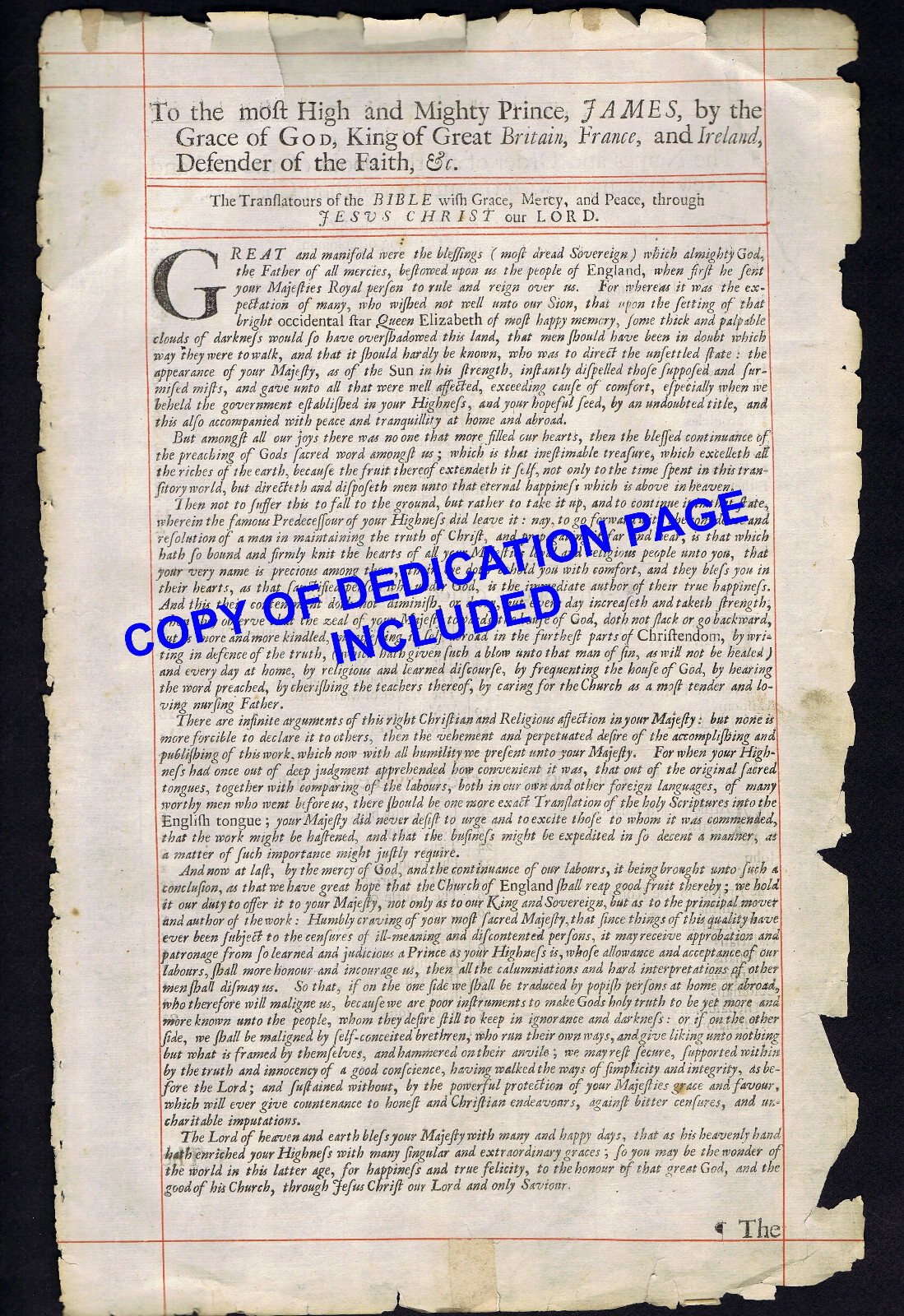 Book of Job 1700s Bible Leaf -Sin often goes unpunished-Power of God is infinite