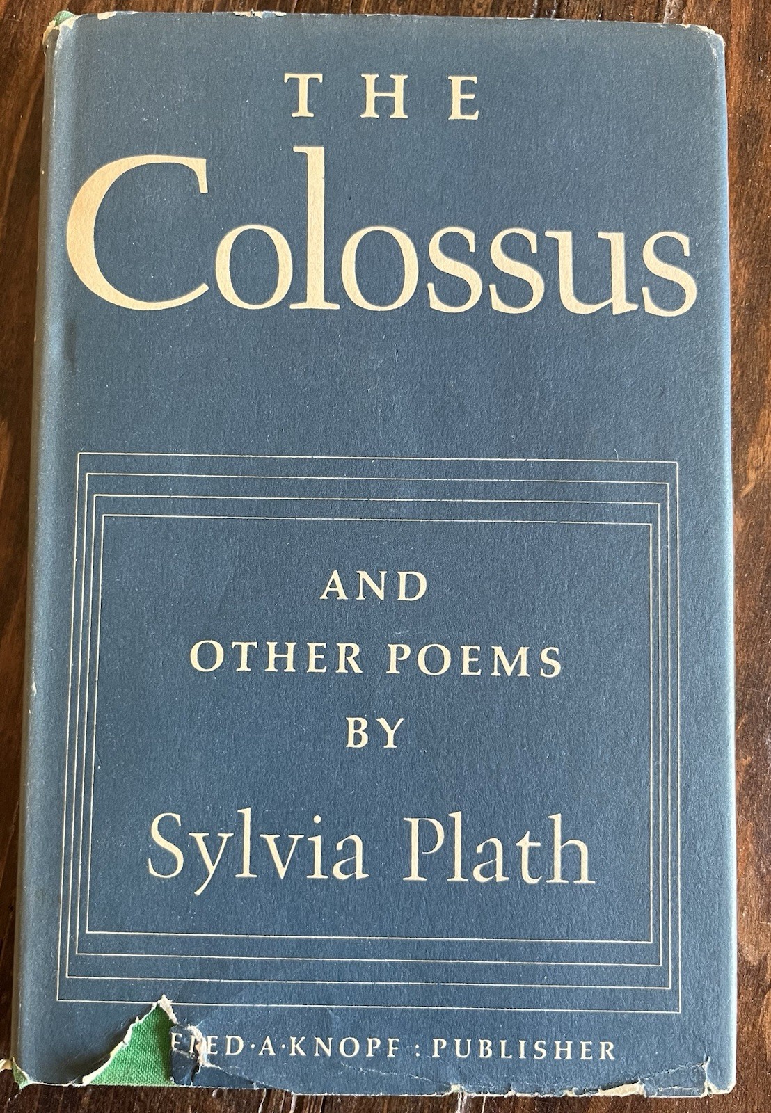 SYLVIA PLATH The Colossus And Other Poems 1967 Second Printing HB/dj Poetry Book