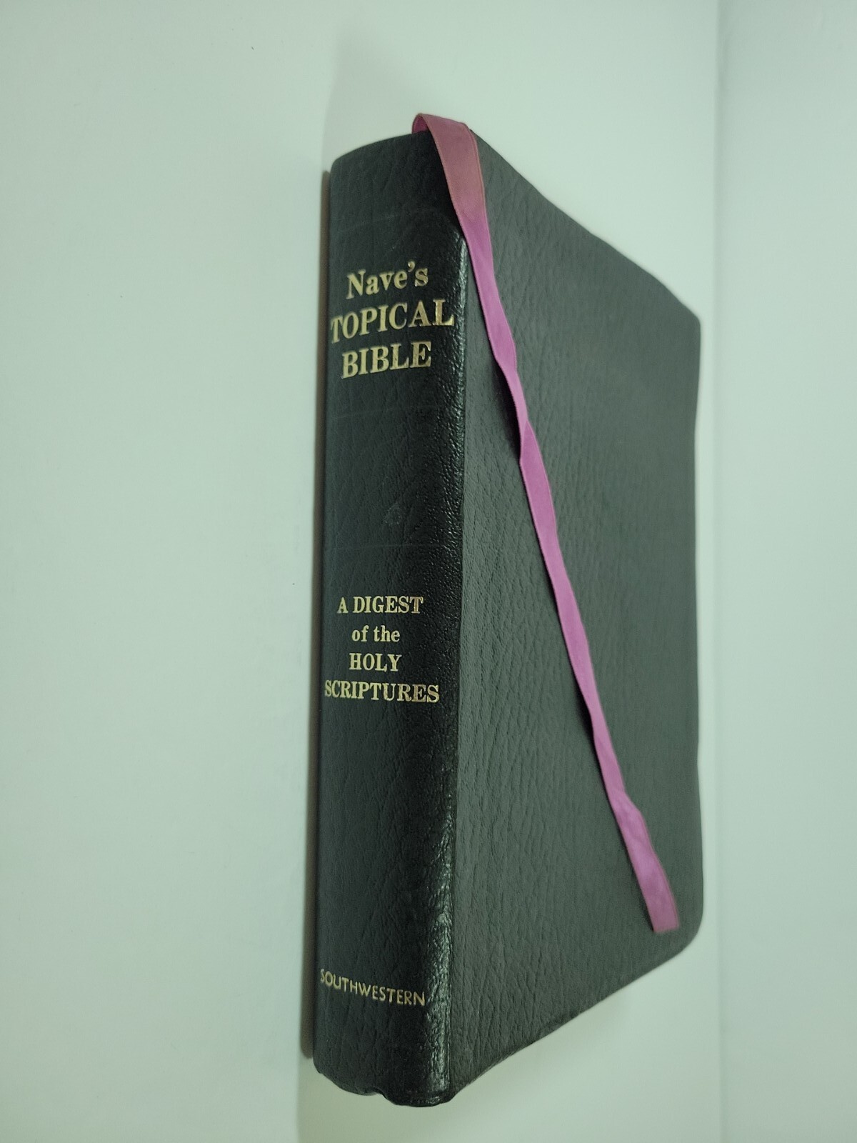 Naves Topical Study Bible Thumb Index Southwestern Vintage 1962 Indexed Leather