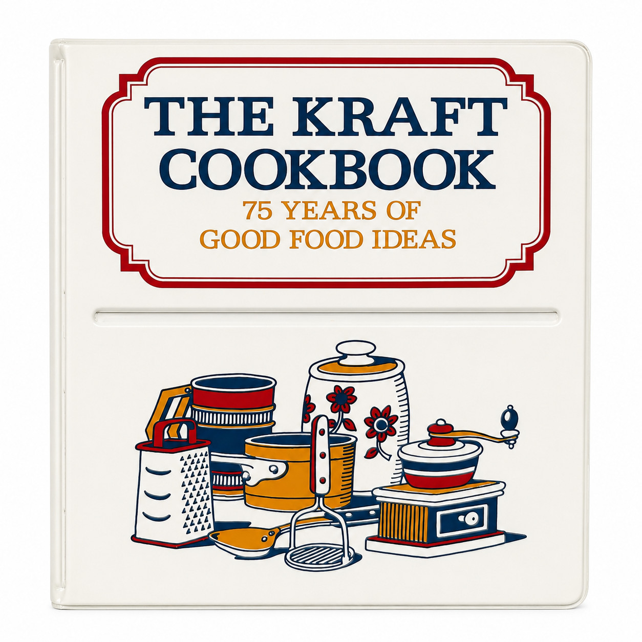 Kraft Cookbook 75 Years of Good Food Ideas 1977 White Good Vintage Retro Recipes