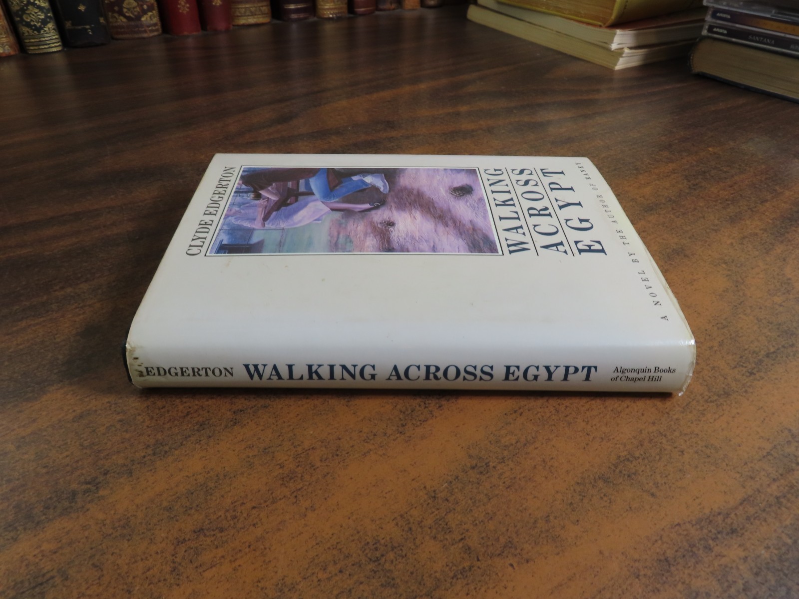 Walking Across Egypt Clyde Edgerton SIGNED 0912697512 HC 1987