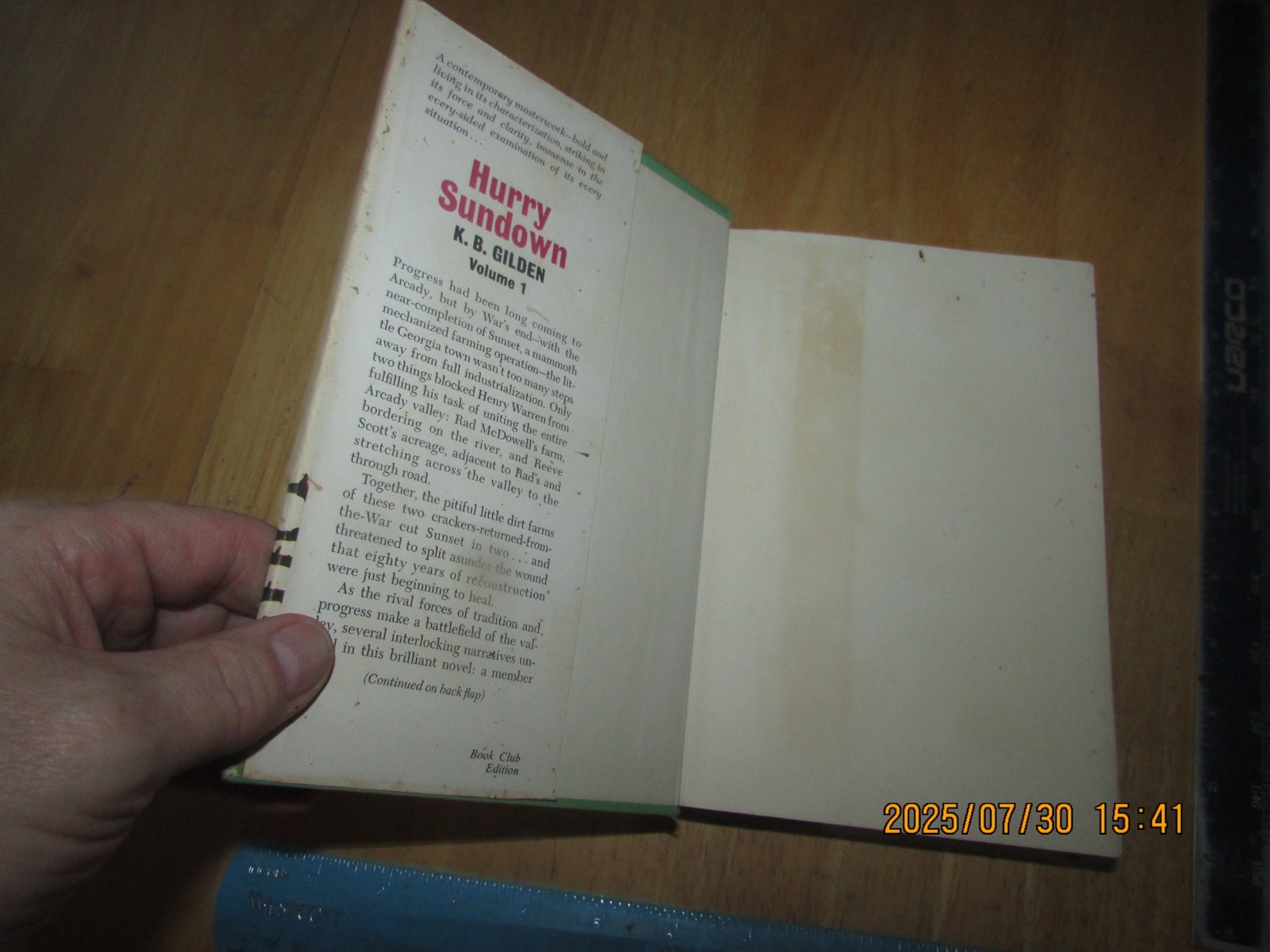 Hurry Sundown Volume 1 and 2 by K. B. Gilden (1964, Hardcover)