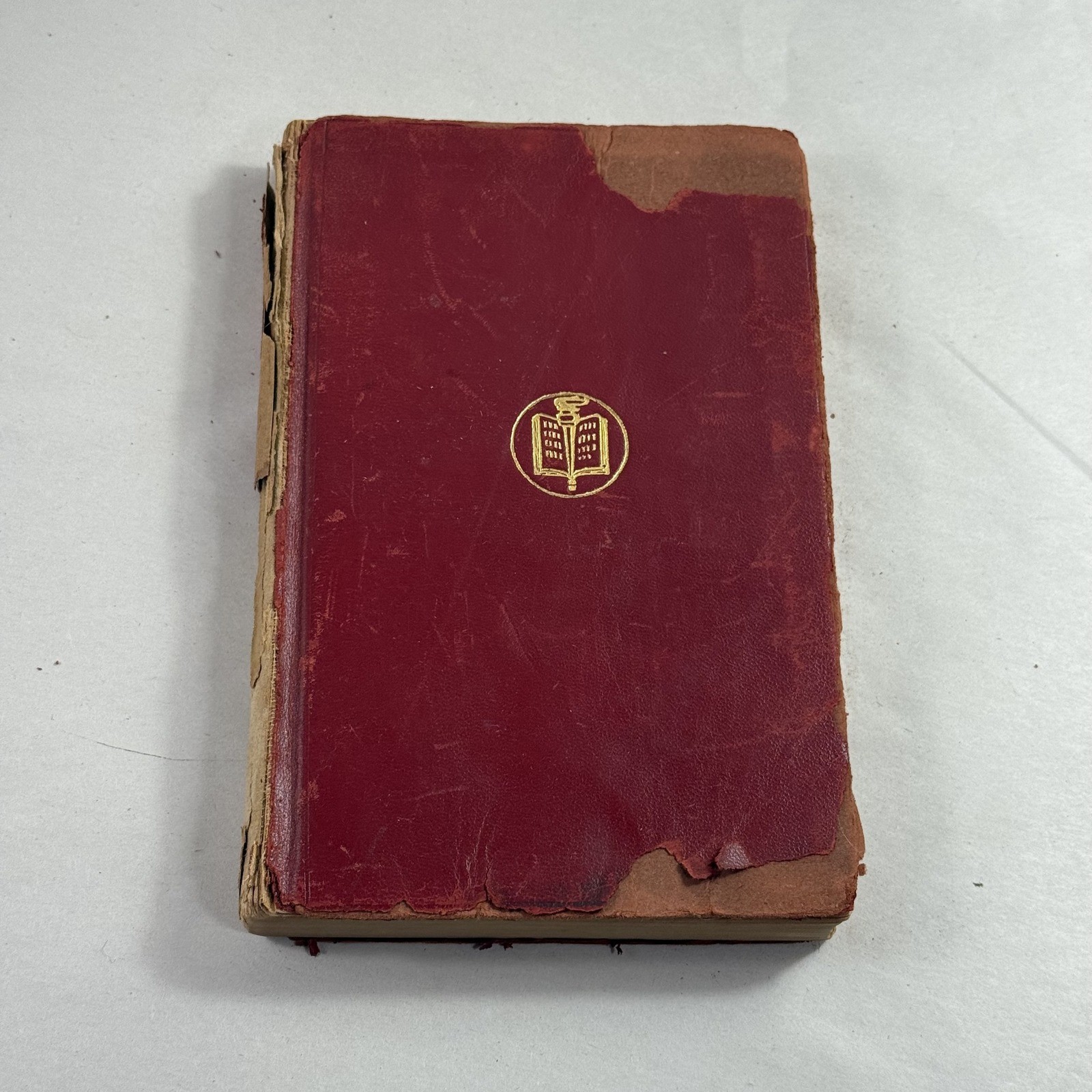 A. L. Burt The Hunchback of Notre Dame Victor Hugo Red Antique Book Fair Decor