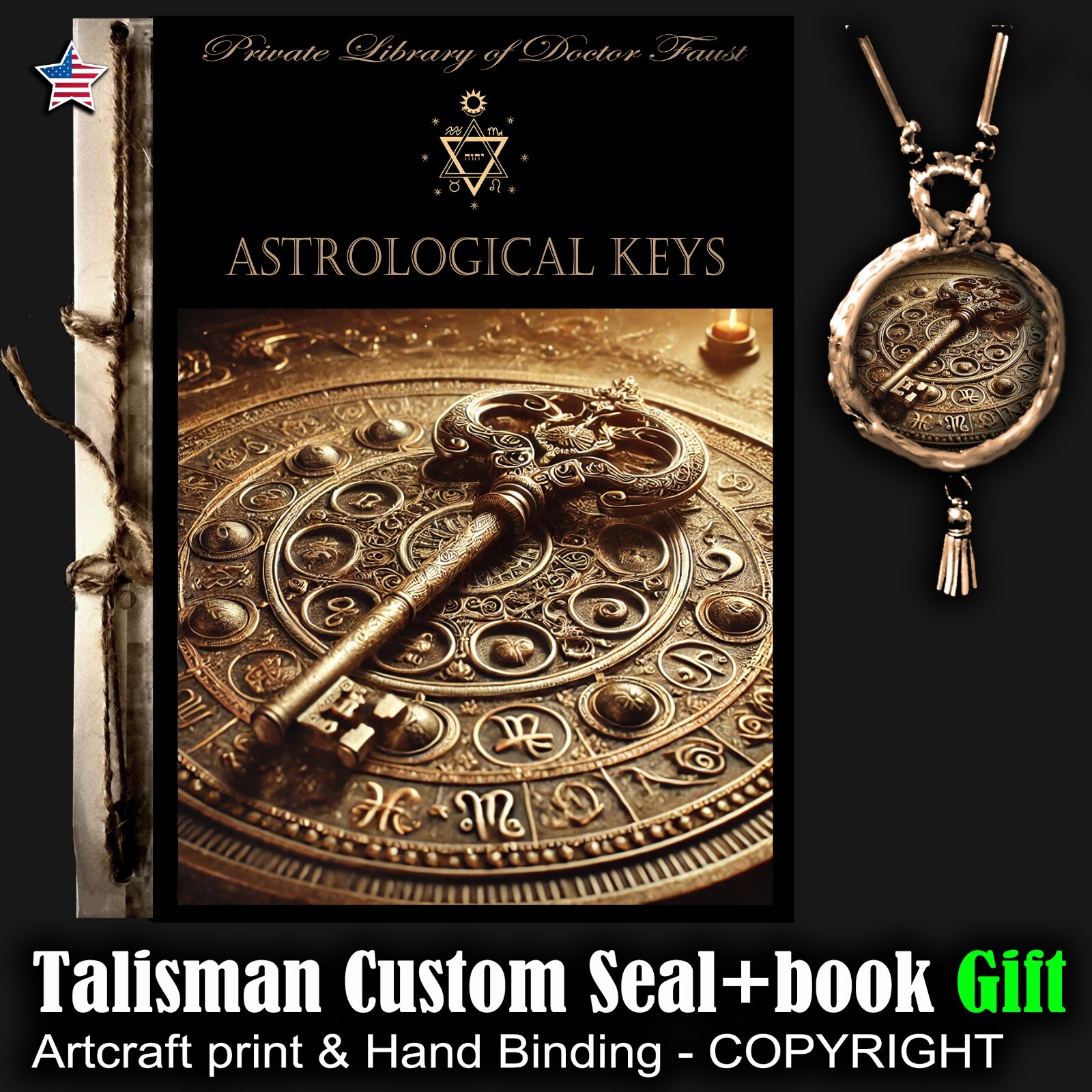 Brotherhood Book Hermetic Astrology Key Kabbalah Magic Grimoire Secret Societies