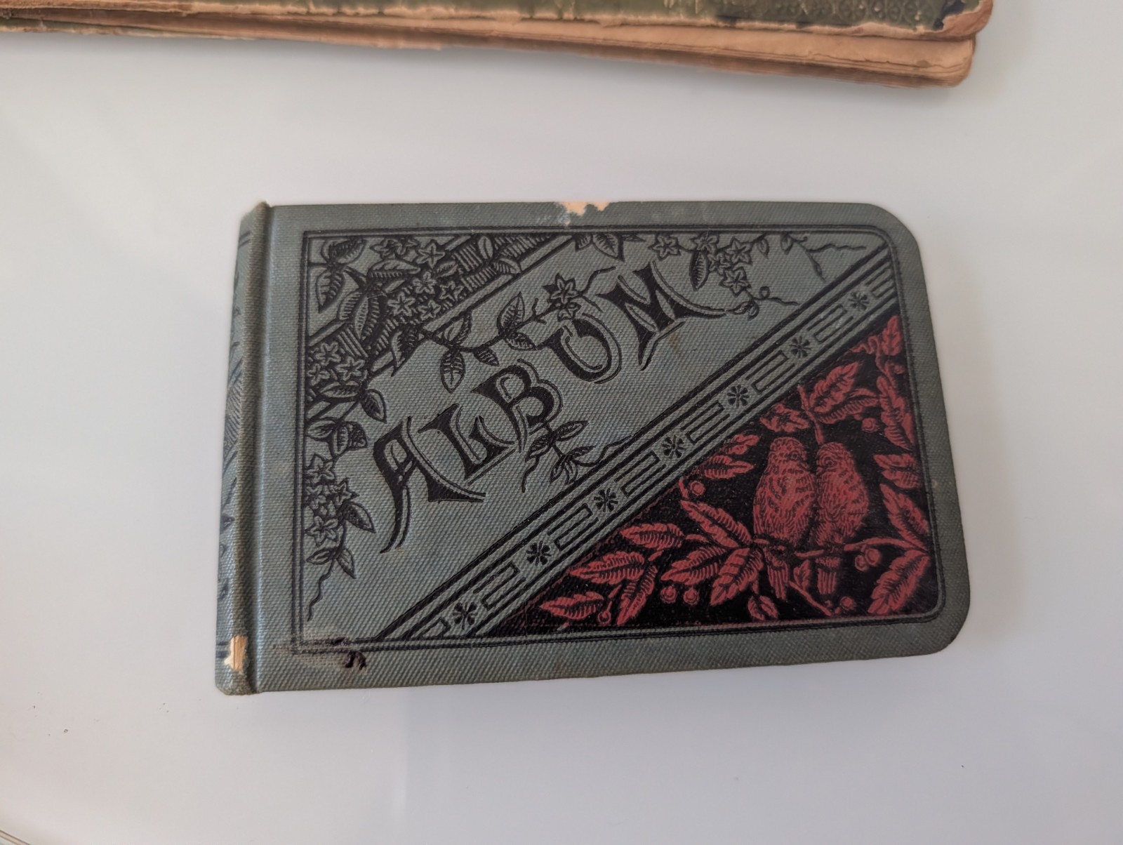Vintage 1800’s Red Velvet Autograph Book Antique Signature Book Lot