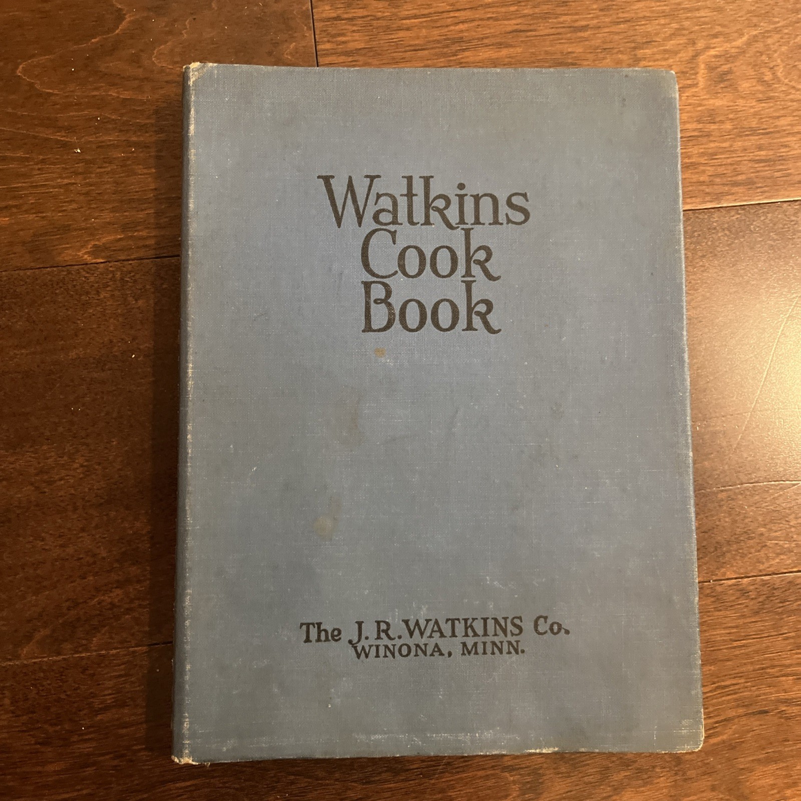 Watkins Cook Book by J.R. Watkins Company -1938 Spiral HC Vintage