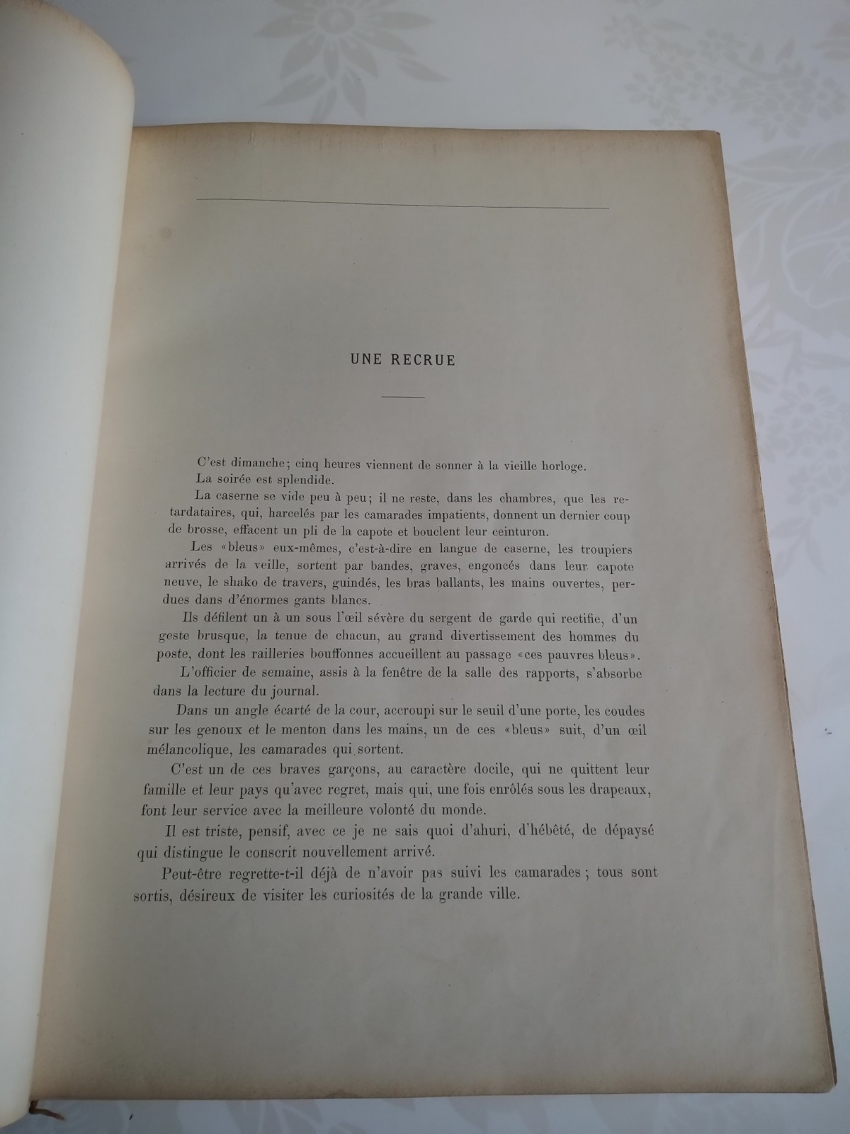 Edmondo de Amicis, Sous les drapeaux, 4e éditions, relié, bon état