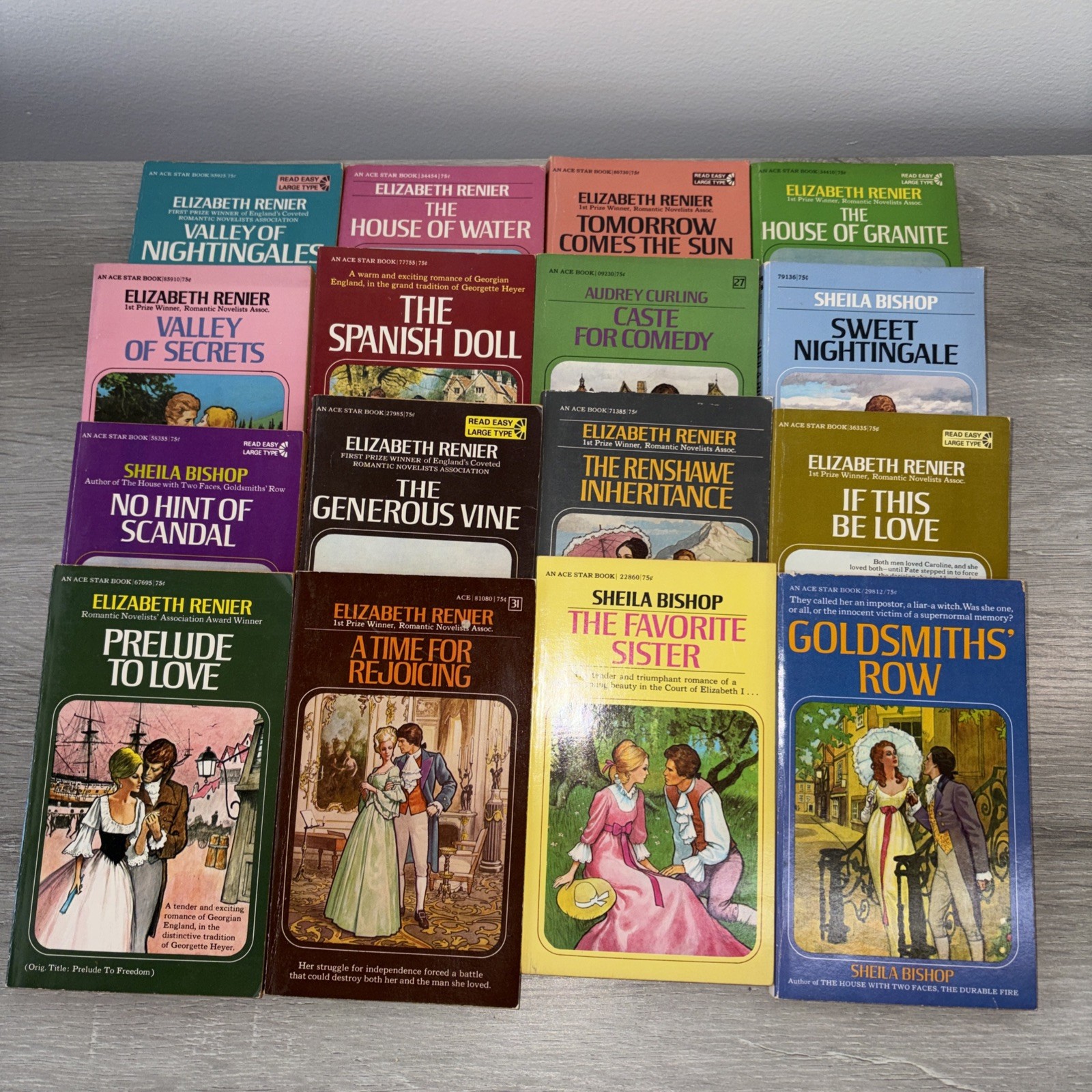 Lot of 16 Regency Romance Historical Fiction Books Renier Bishop Curling