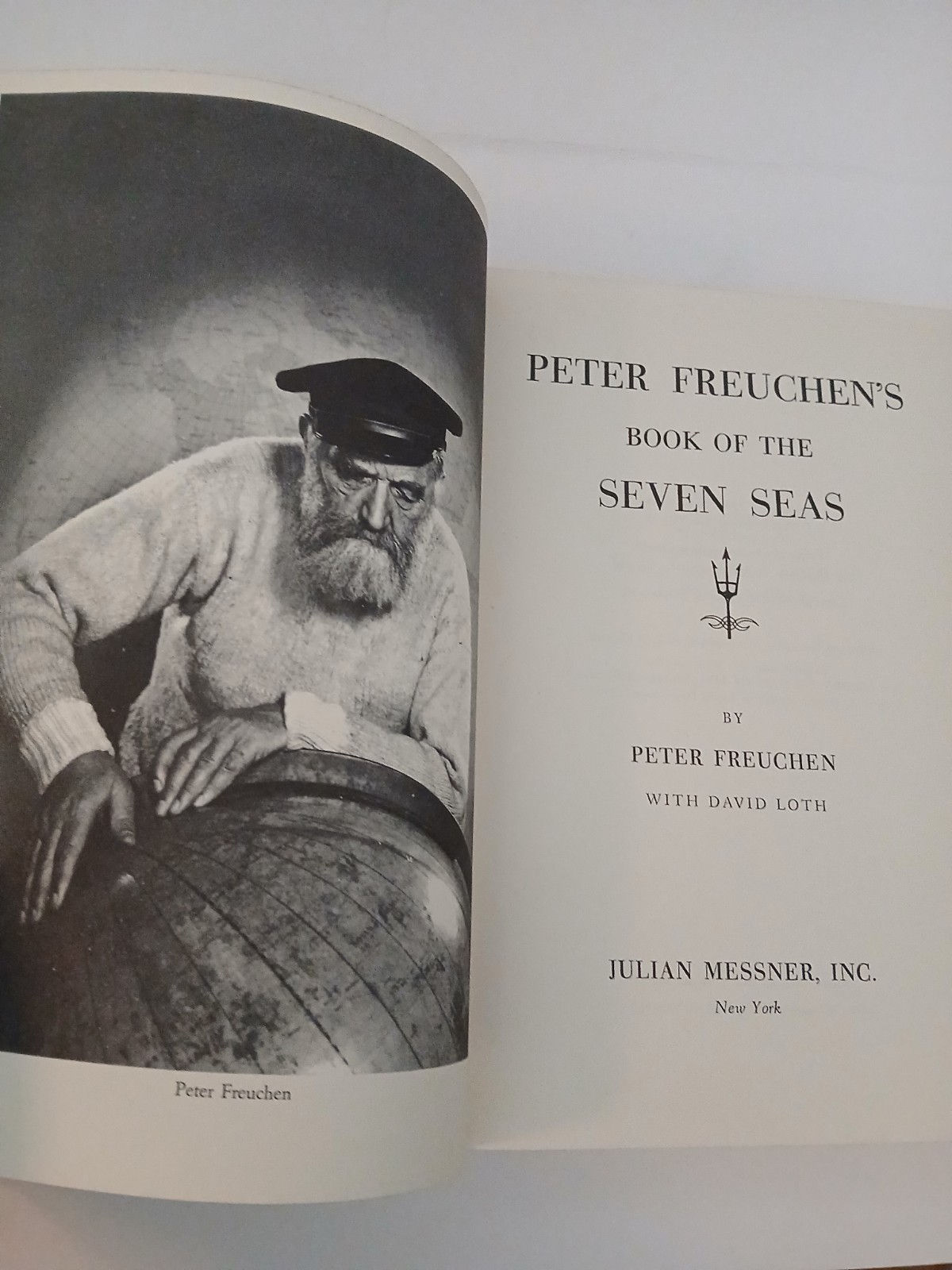 Vintage 1957 1st Edition Peter Freuchen Book of the Seven Seas HC Maps Illust