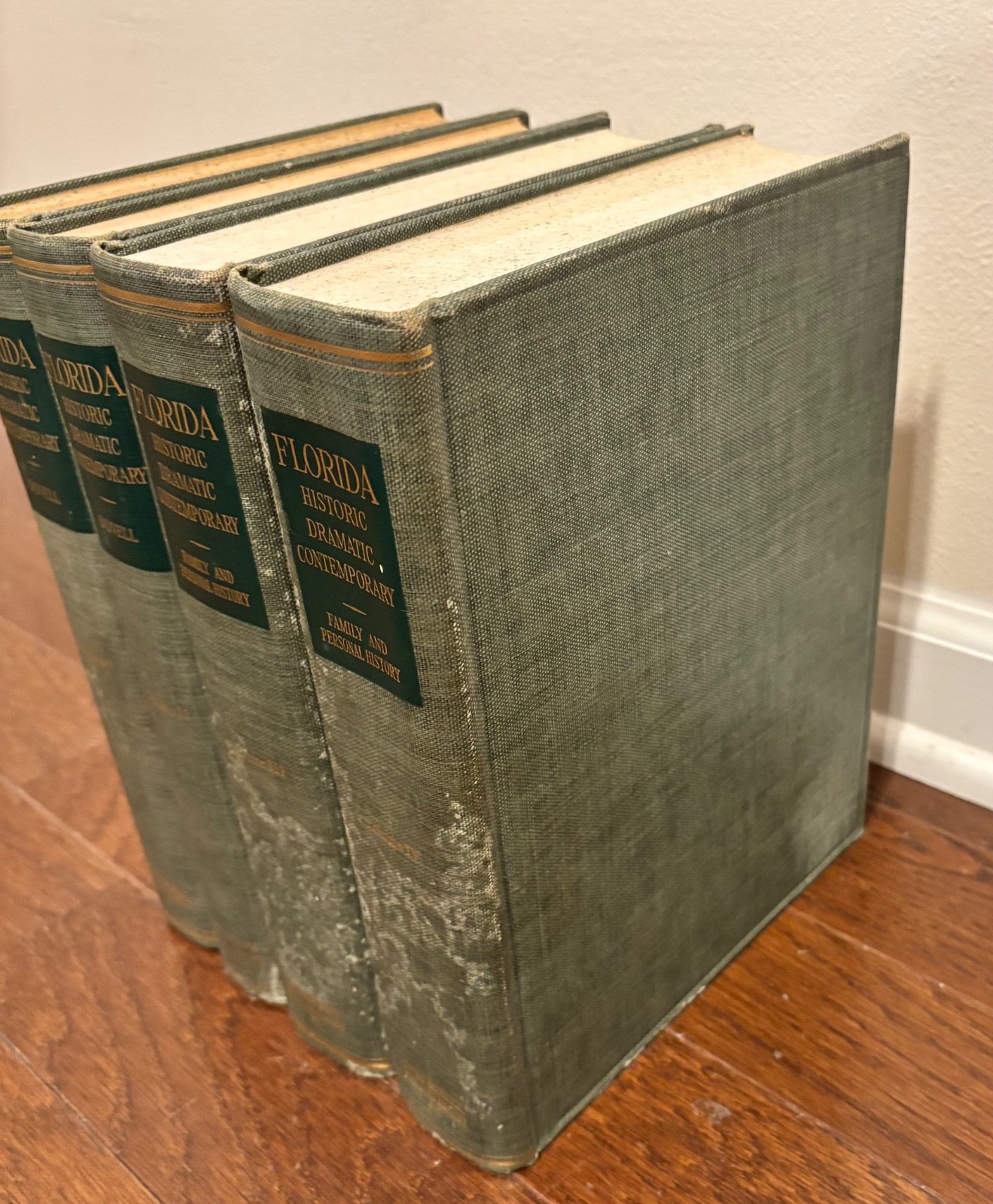 Vtg Florida History BOOK SET Historic Antique 1952 4 Vol’s FL