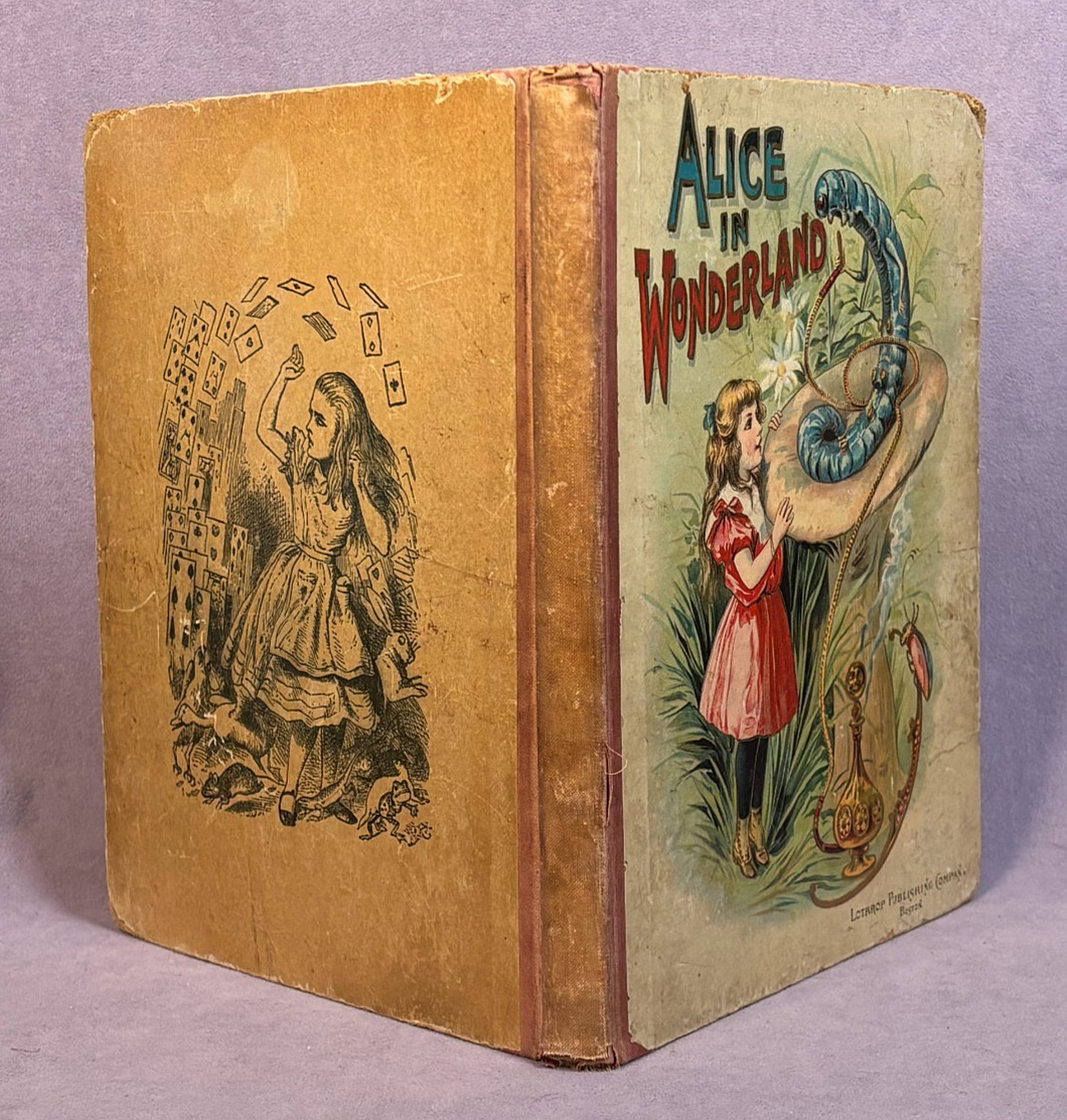 ALICE IN WONDERLAND Antique Book Lewis Carroll / John Tenniel Illustrations 1900