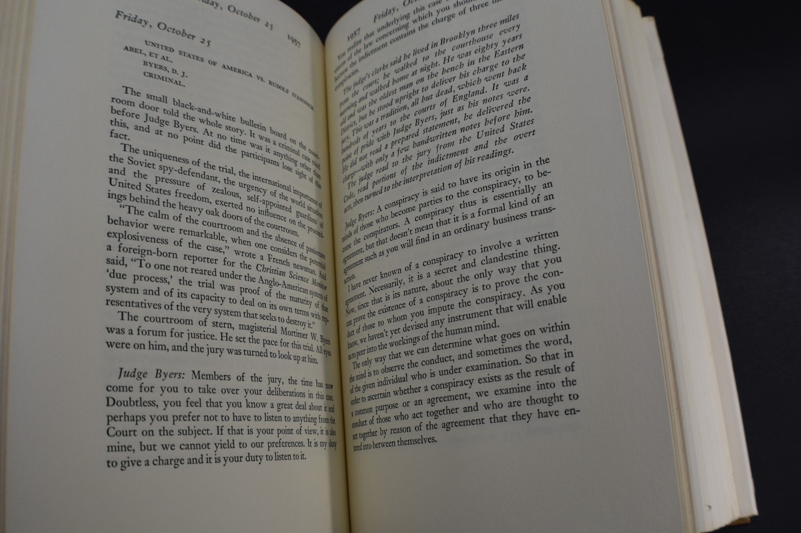 *FIRST* Strangers on a Bridge: The Case of Colonel Abel by James B. Donovan HCDJ