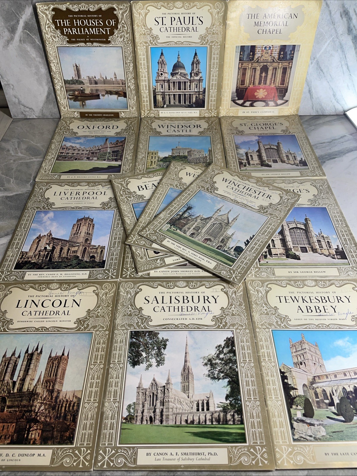 15 VTG PBK Books The Pictorial History Parliament St. Paul’s Cathedral Oxford