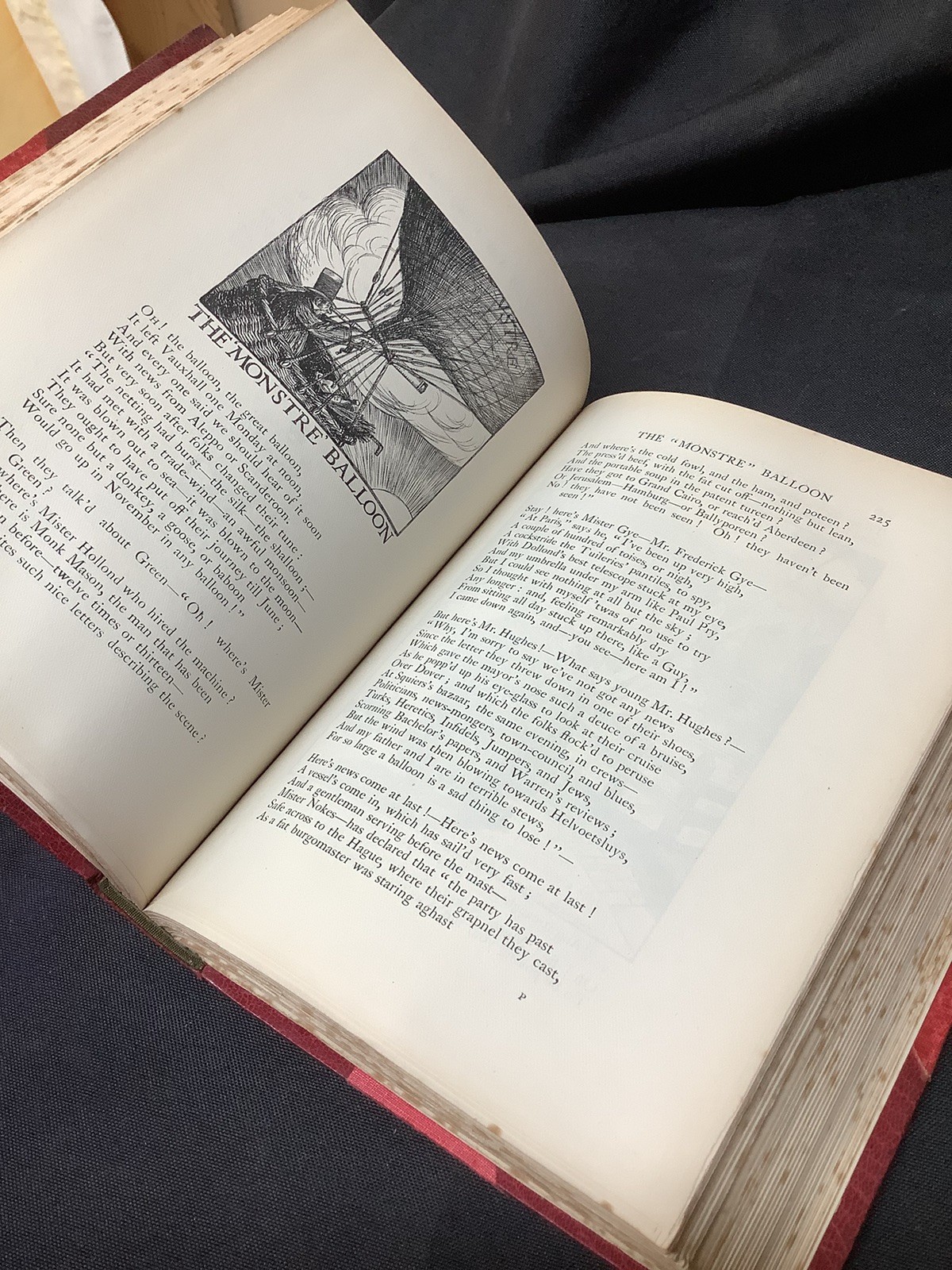 1903 Illustrations By Herbert Cole Ingoldsby Legends HB Thick Red Leather