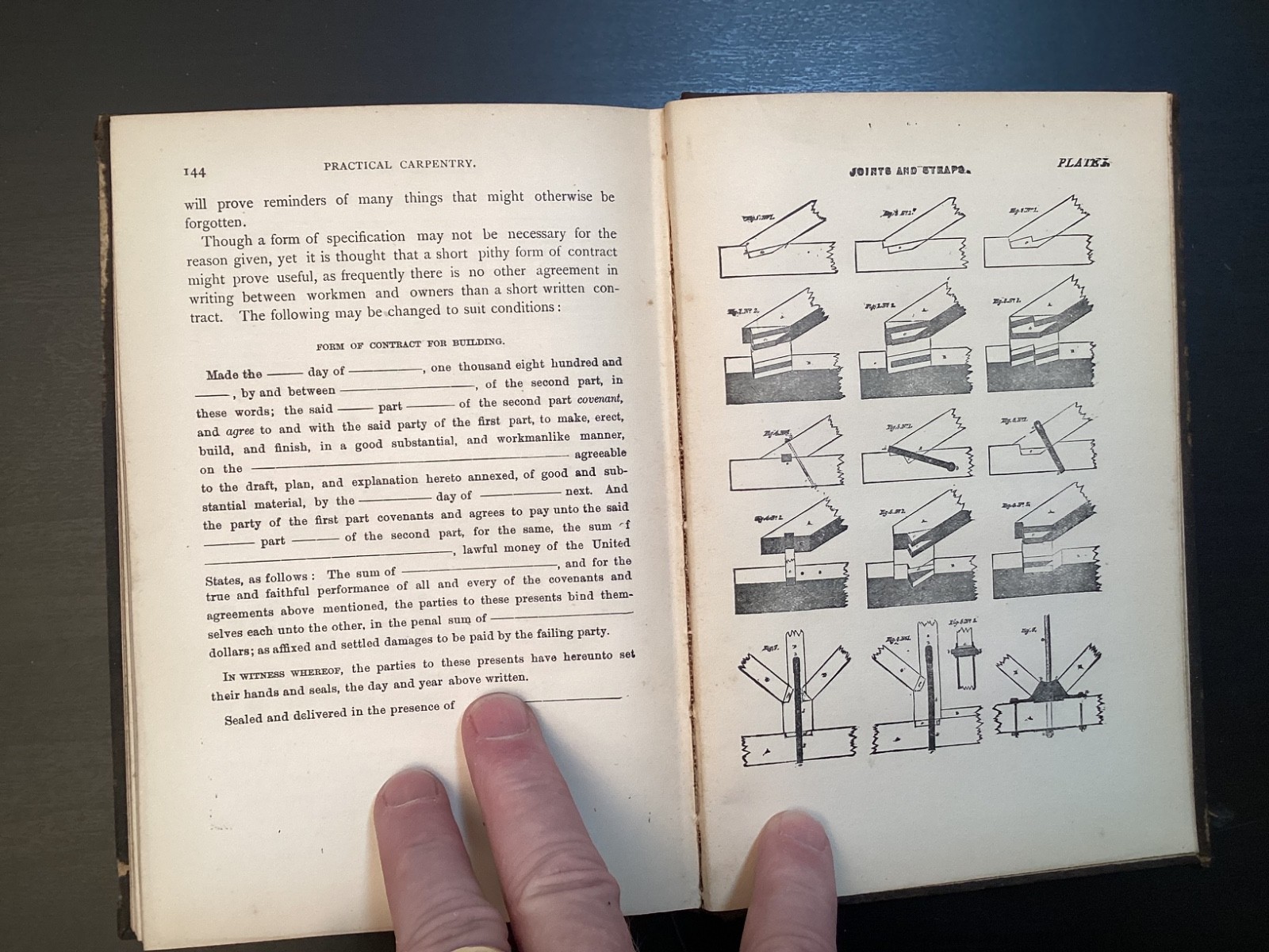 Practical Carpentry~Fred Hodgson~1898 Illustrated HC Book