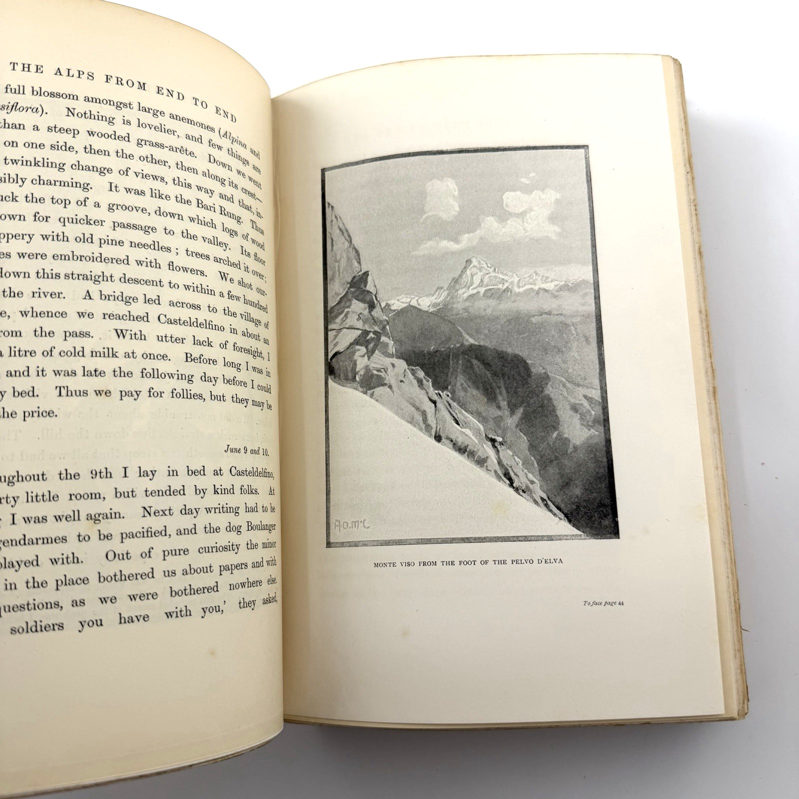 THE ALPS FROM END TO END William Martin Conway HC First Edition 1895