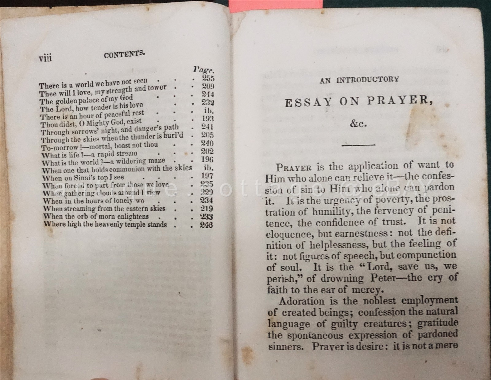 1841 antique PRIVATE DEVOTION hannah more PRAYER MEDITATION bible religion