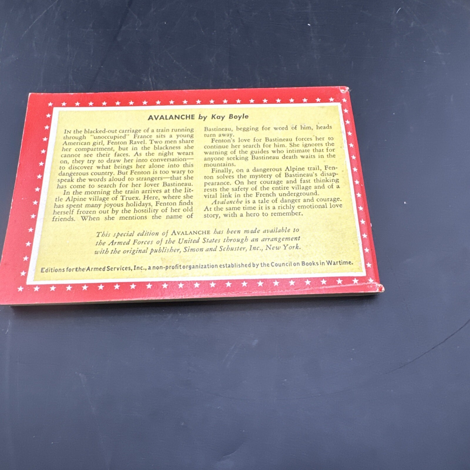 ? WW2 Armed ServicesEdition #I-241? AVALANCHE ?1944
